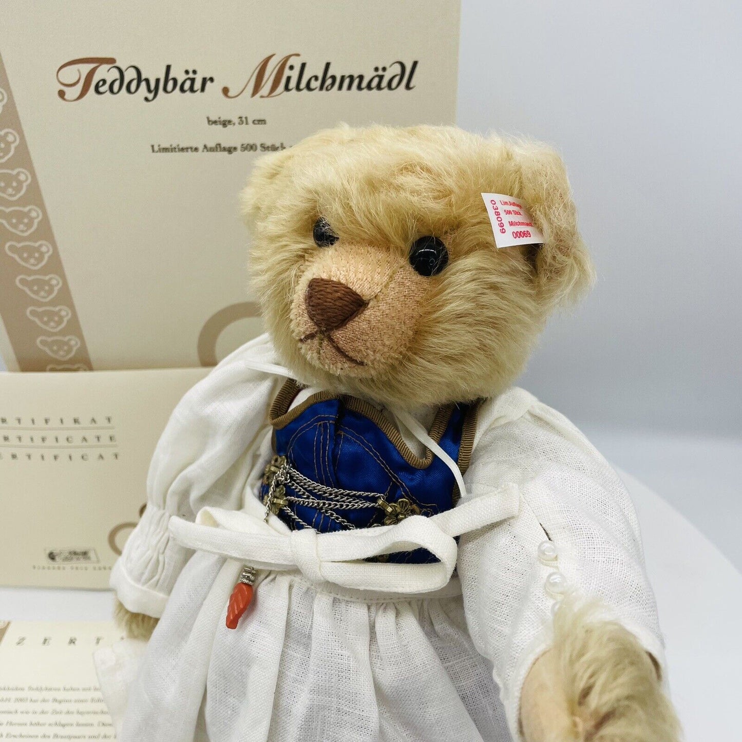 Steiff Milchmädl 038099 aus der Hochzeitsgesellschaft limitiert 500 31cm