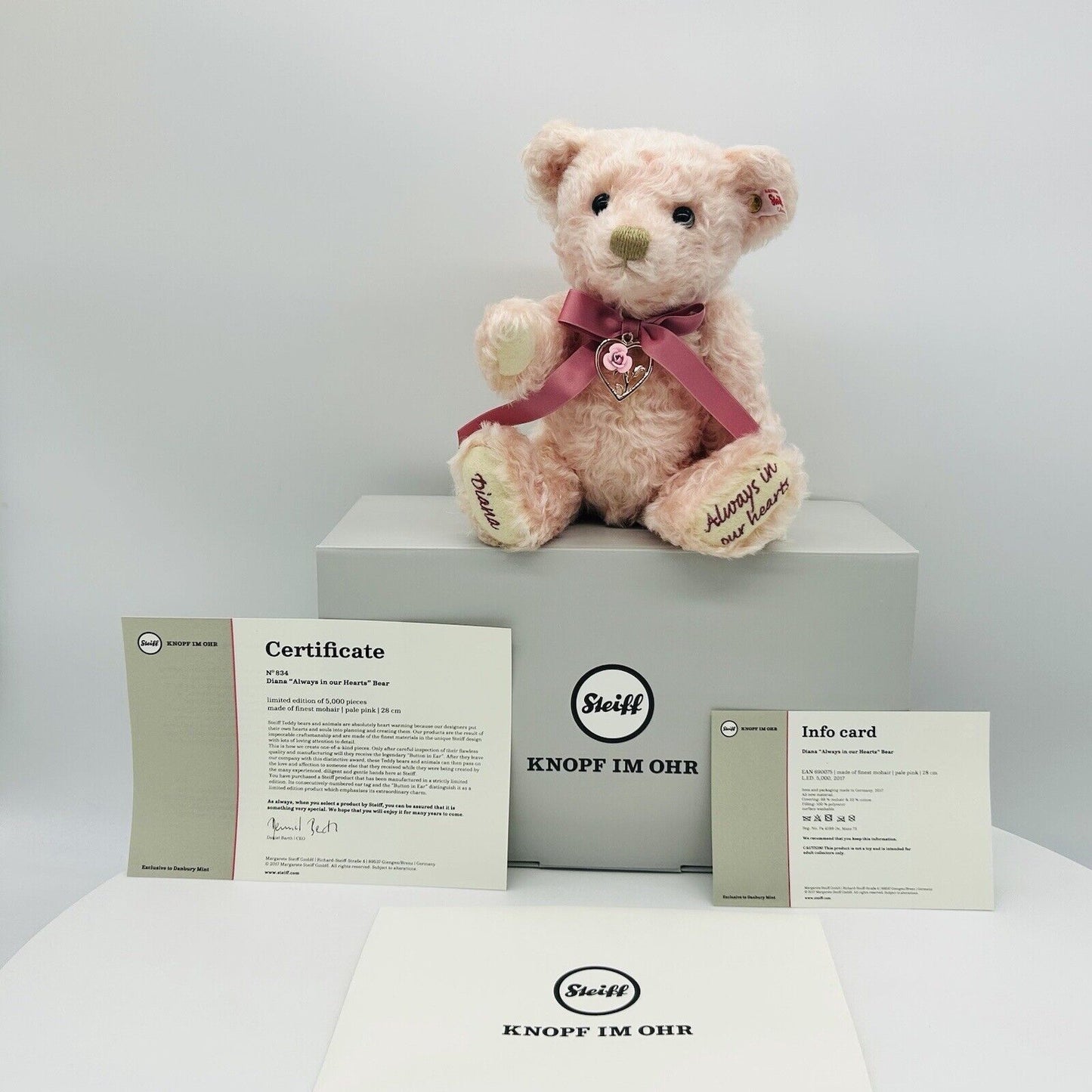 Steiff Danbury Mint 690075 Teddybär Diana Always in our hearts limitiert 5000