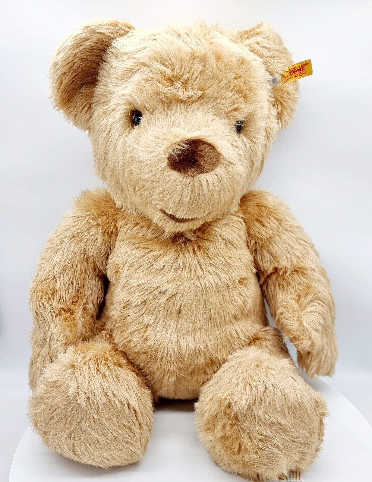 Steiff Teddybär Bärenmarke 85 cm Studio Größe 991806 KFS blond ohne Brustschild