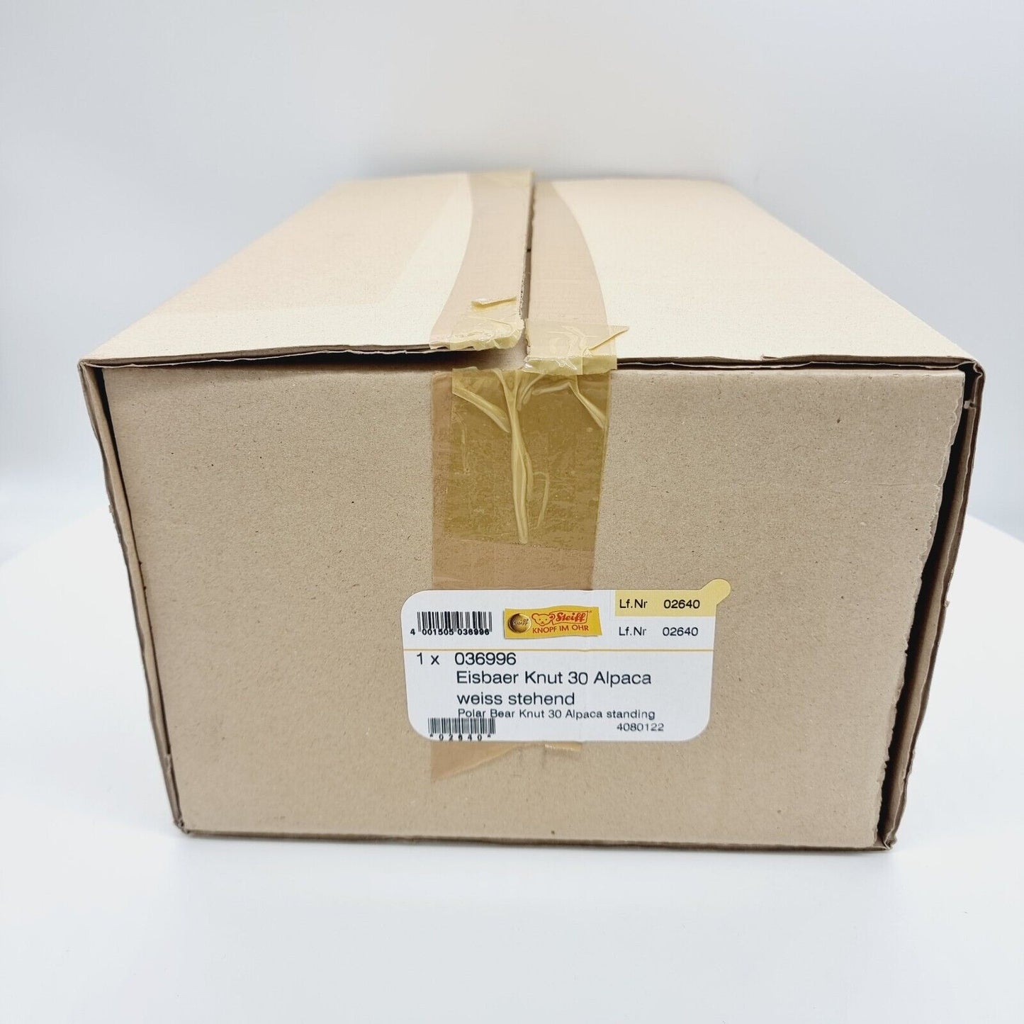 Steiff Masterpiece Eisbär Knut 036996 limitiert 3000 aus 2007 30cm Alpaca
