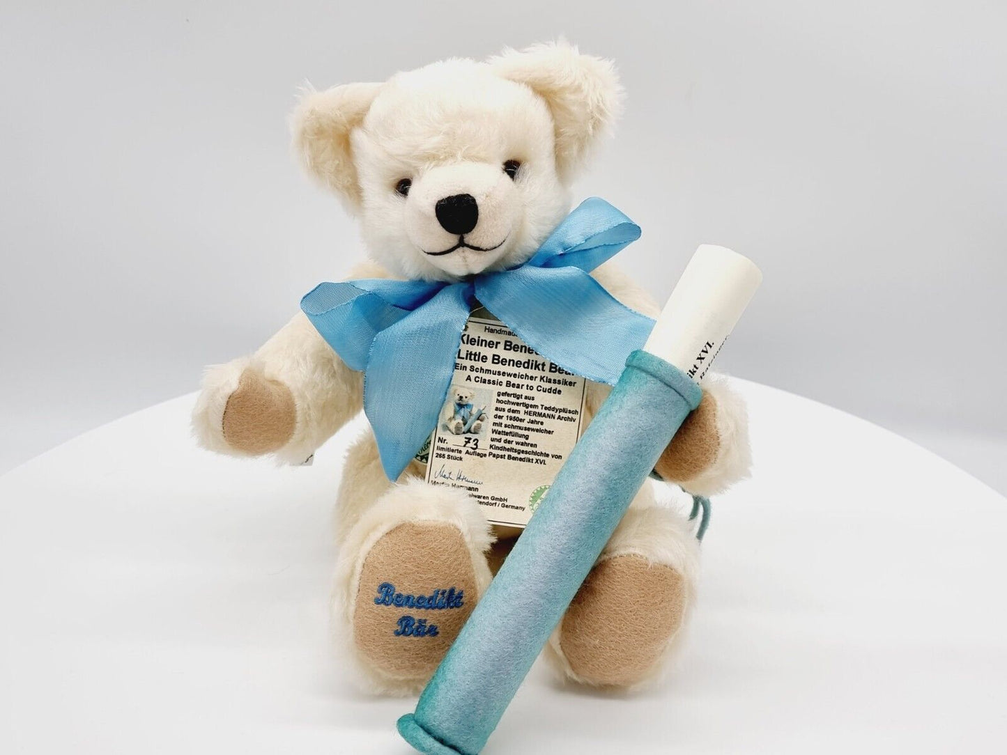 Hermann Coburg Teddybär Papst Benedikt 33cm Little Benedikt limitiert 265 Stück