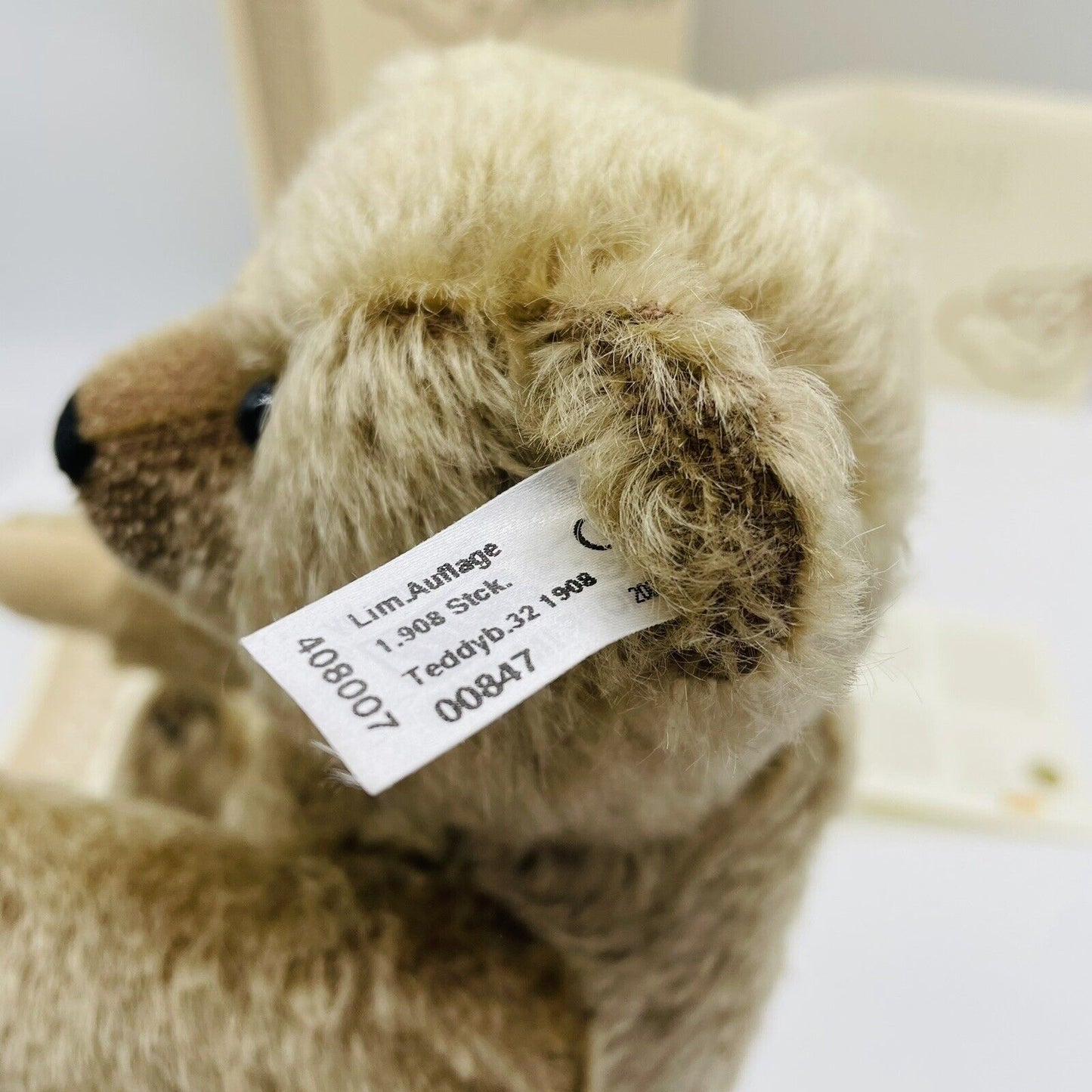 Steiff Teddybär 1908 Replica 408007 limitiert 1908 aus 2007 32cm Mohair