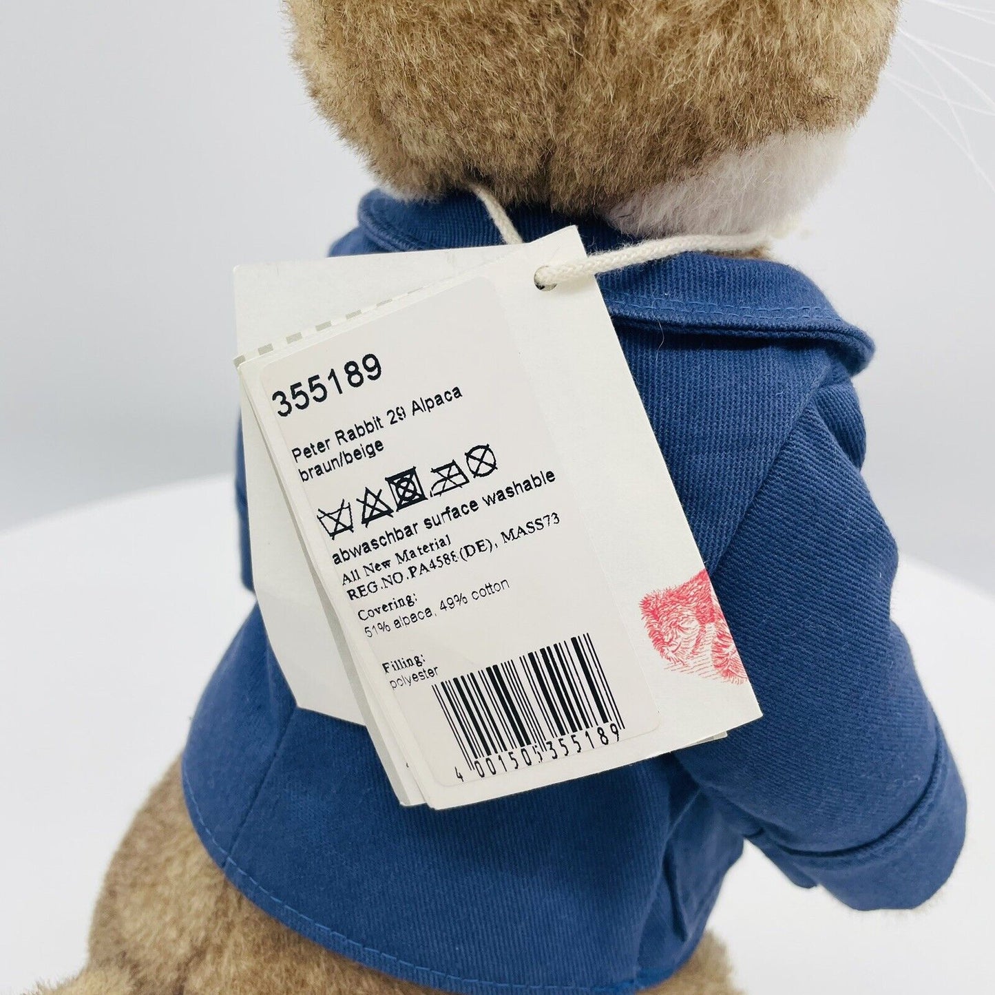 Steiff Beatrix Potter Hase Peter Rabbit limitiert 2000 29cm Alpaca