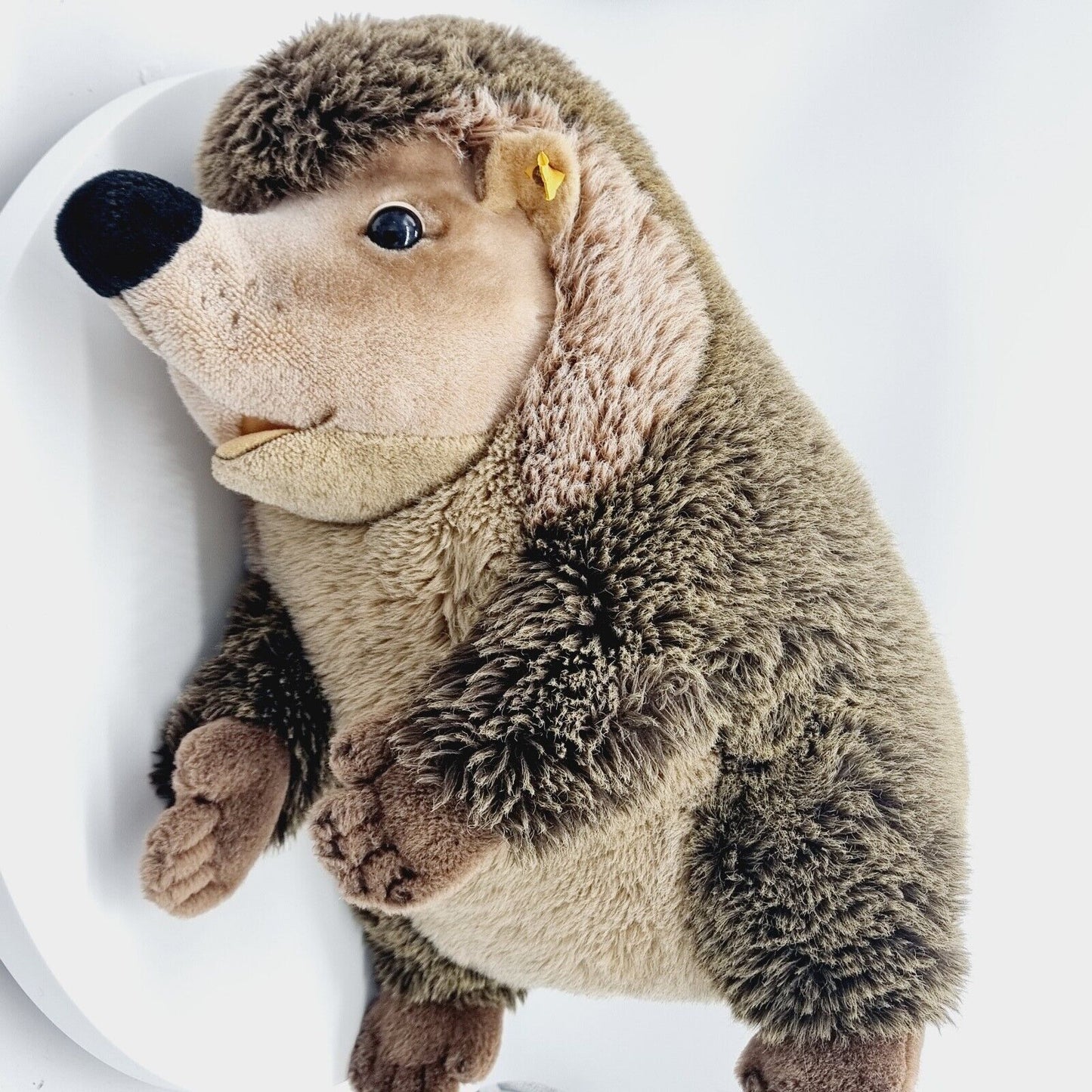 Steiff Igel Joggi Studio-Größe 50 cm EAN 1677/50 Webpelz 070778 Knopf Fahne