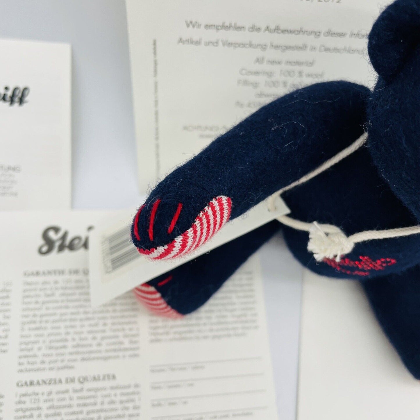 Steiff Filzteddybär Selection 035494 limitiert 2000 17cm Swarovski Wollfilz