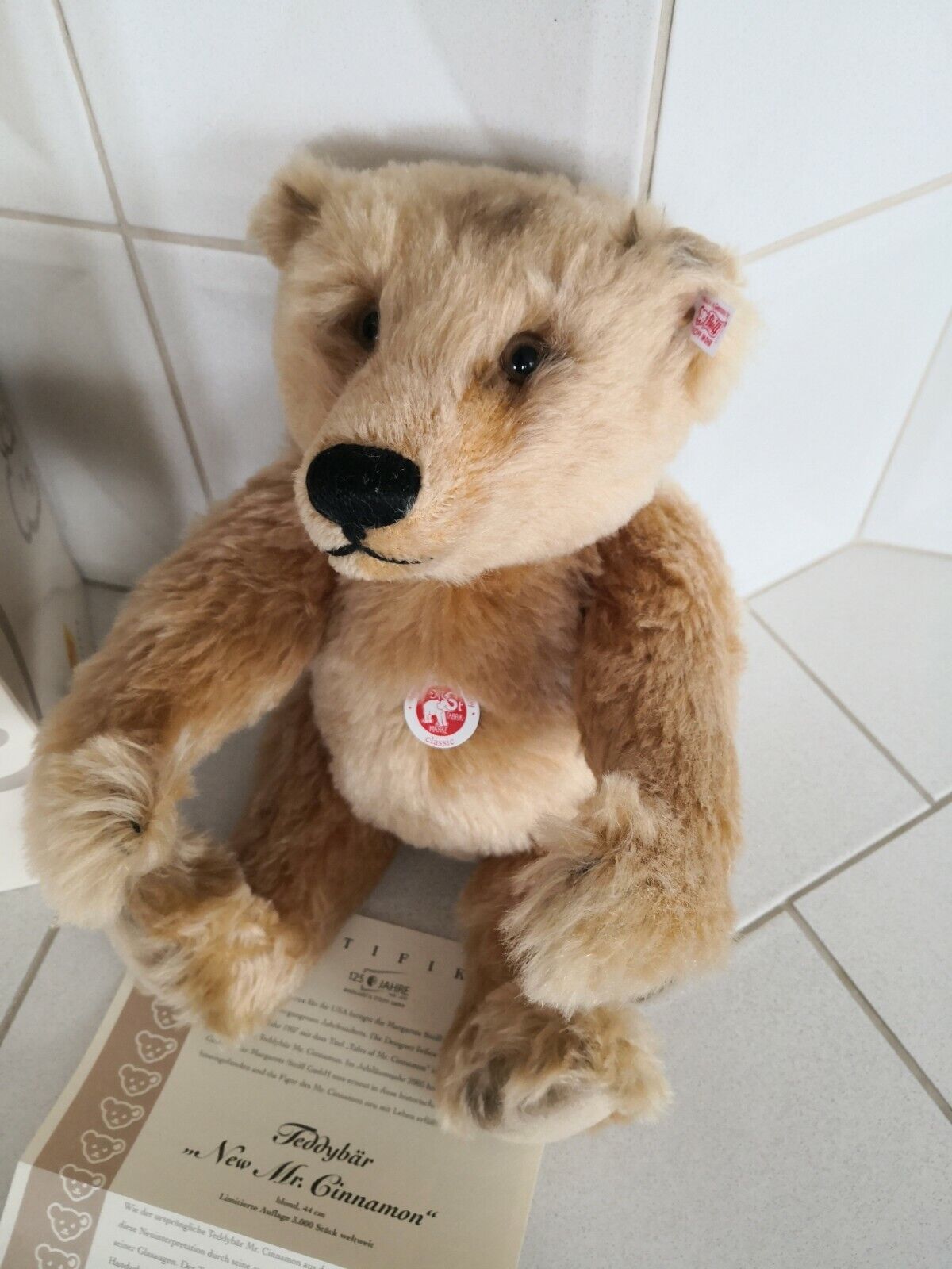 Steiff Teddybär New Mr. Cinnamon 44 cm limitiert mit OVP und Zertifikat 038846