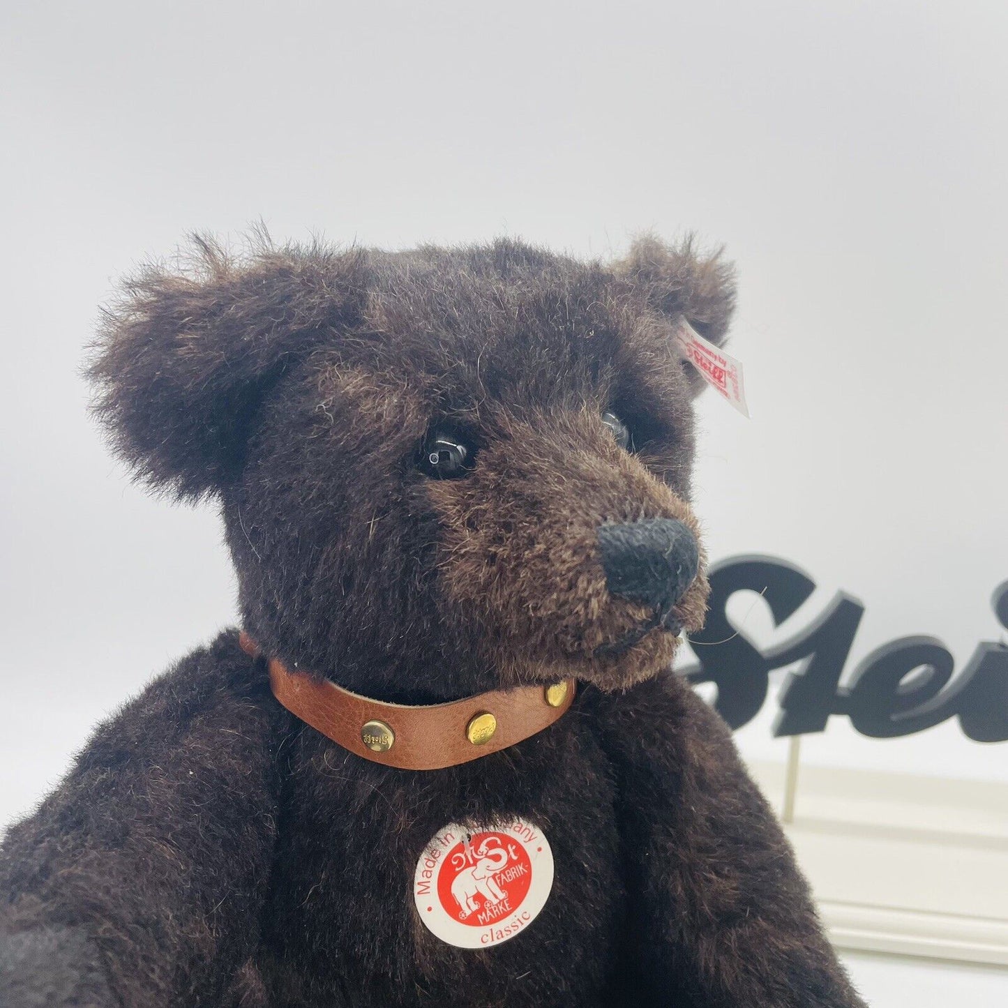 Steiff Teddybär mit Halsband 038266 limitiert 2006 aus 2006 32cm Mohair