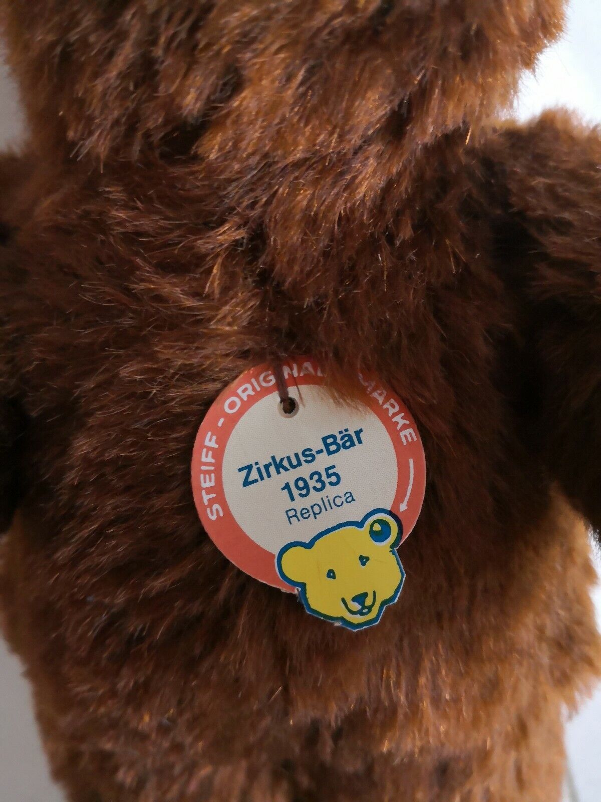 STEIFF Zirkus Bär 1935 Replica Braun 32cm Teddybär Rarität OVP Zertifikat 401534