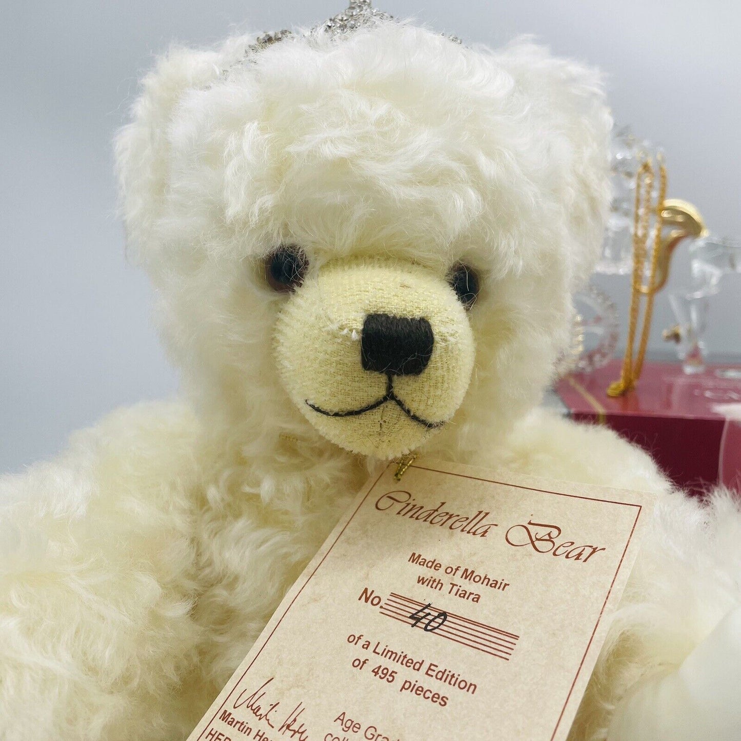 Hermann Coburg Teddybär Cinderella Aschenputtel mit Kristallkutsche lim. 495
