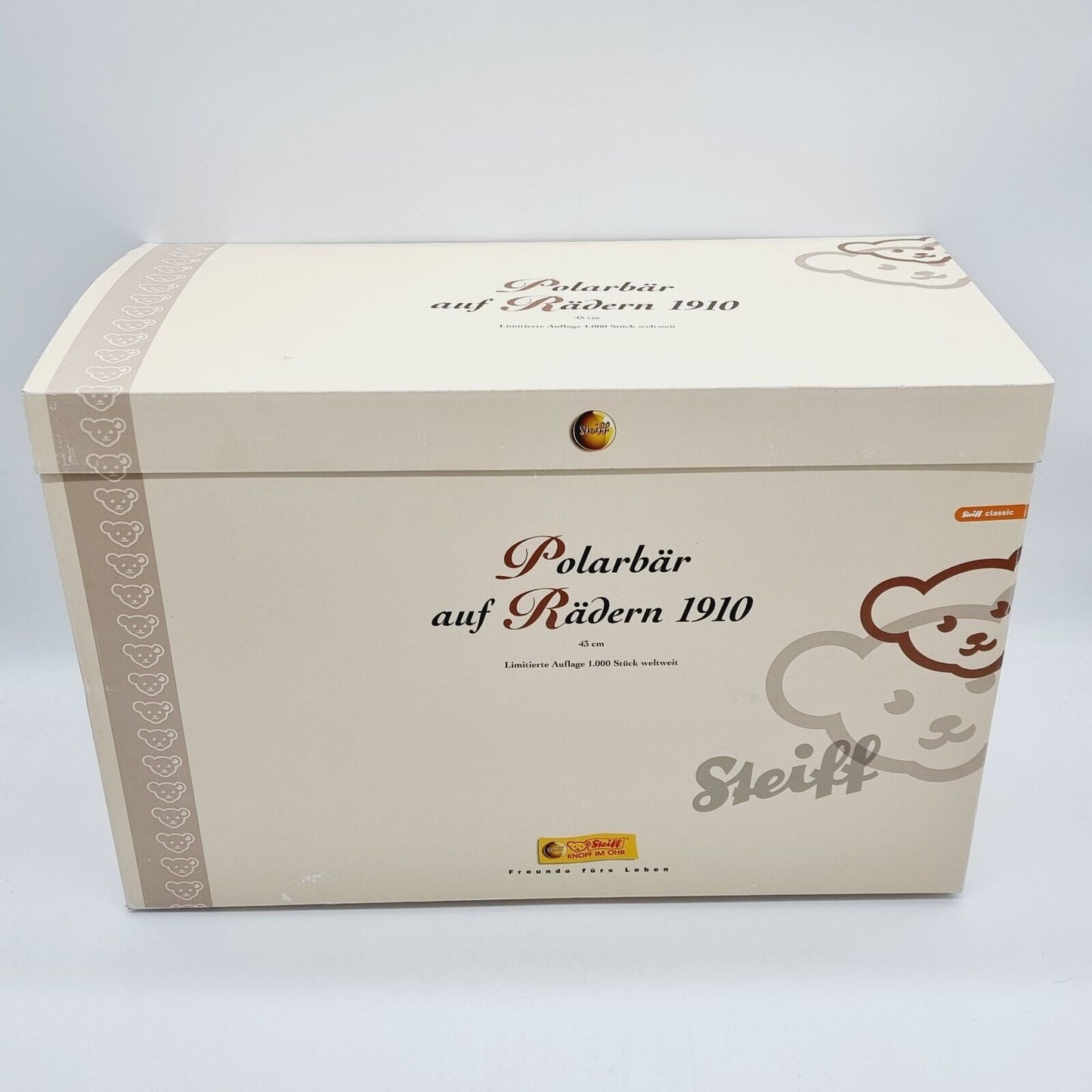 Steiff Polarbär auf Rädern 400544 limitiert 1000 aus 2006 43cm Mohair