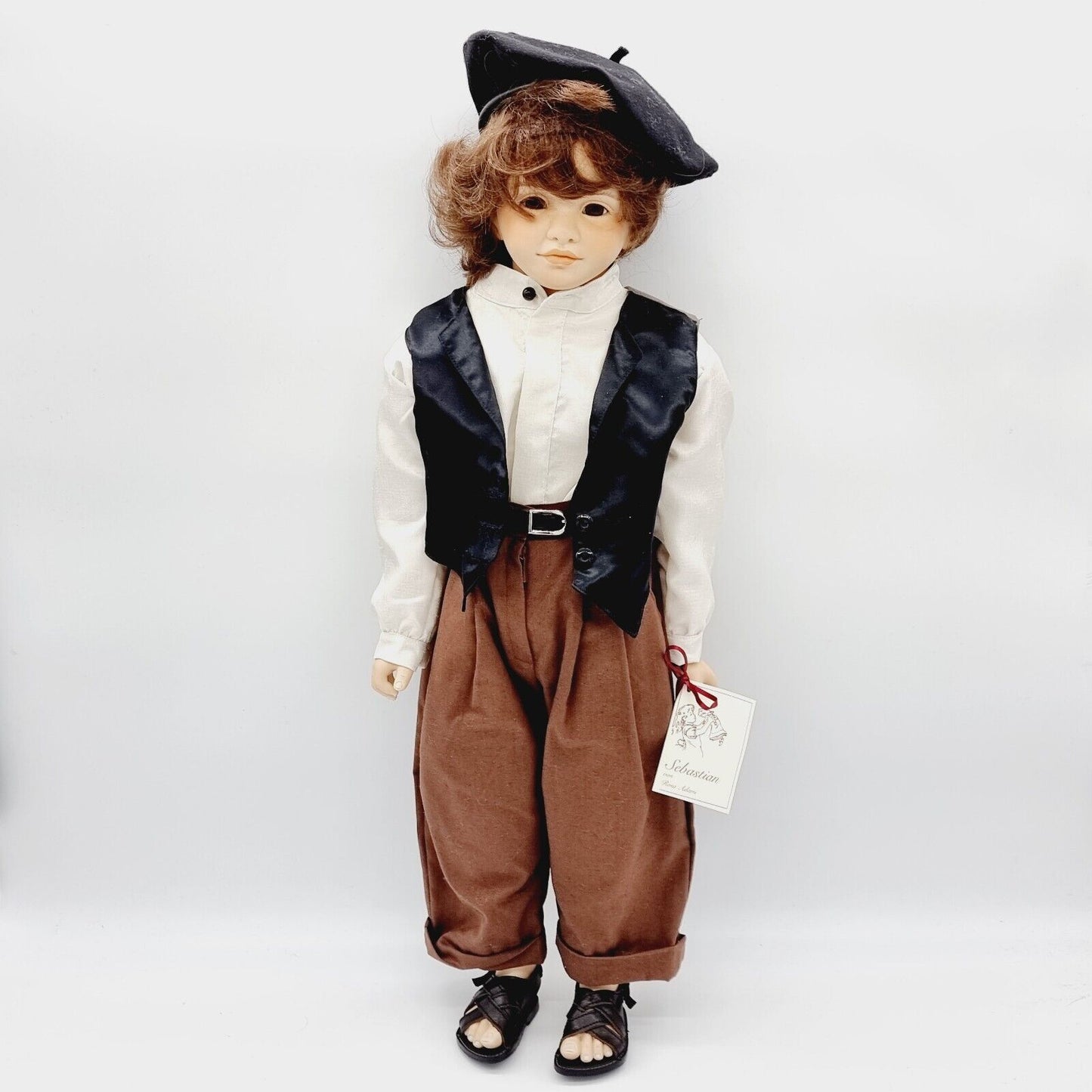 Steiff Künstlerpuppe Sebastian Rosa Adami 705113 limitiert 65 cm 1995 - 19996