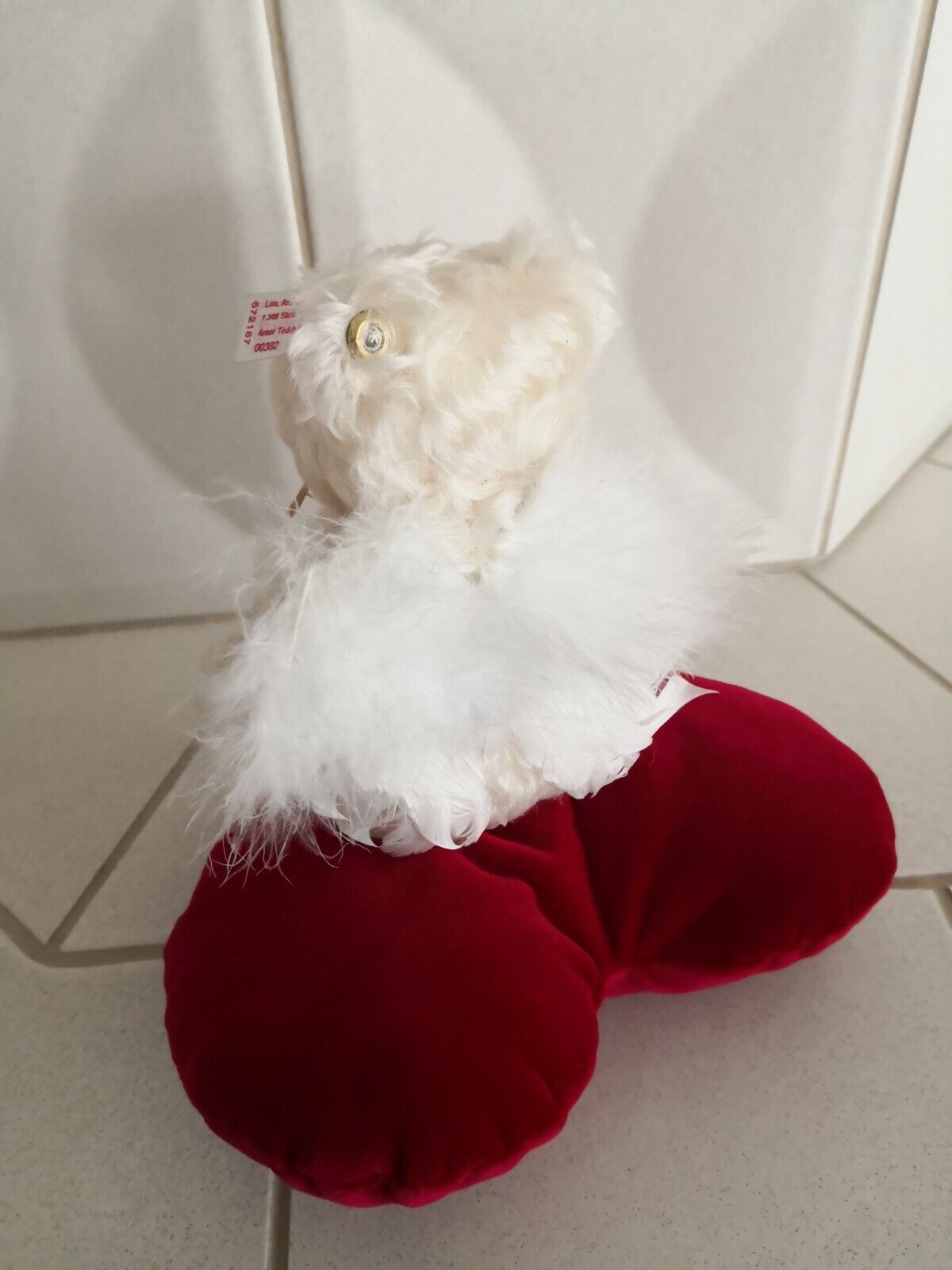 Steiff Teddybär Amor auf Kissen 672187 limitierte Auflage