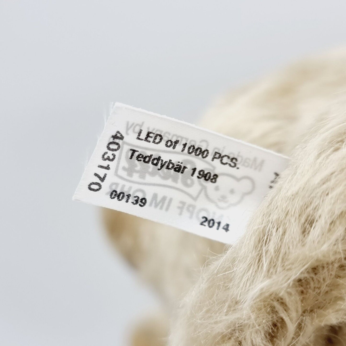 Steiff 403170 Teddybär 1908 Replica limitiert 1000 50 cm Mohair