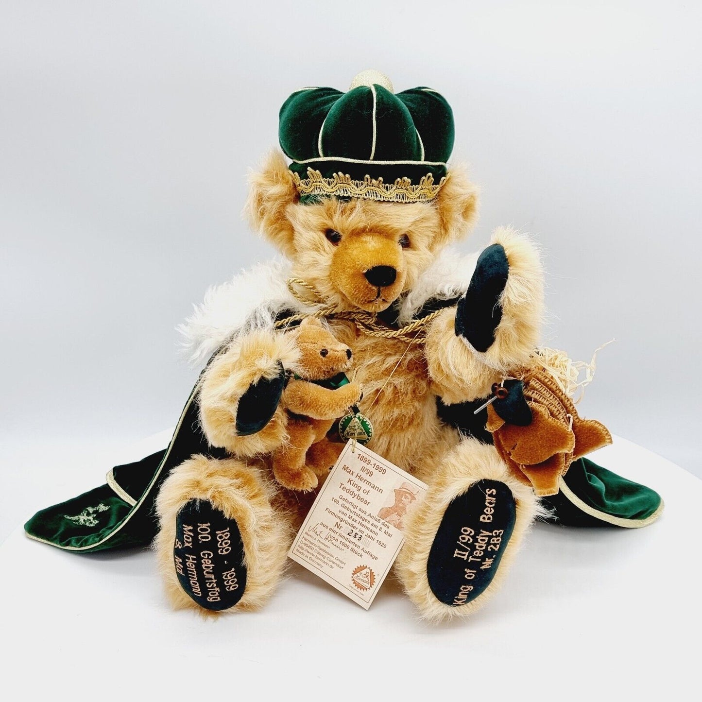 Hermann Coburg Teddybär Max Hermann König der Teddybären limitiert 1000 Mohair