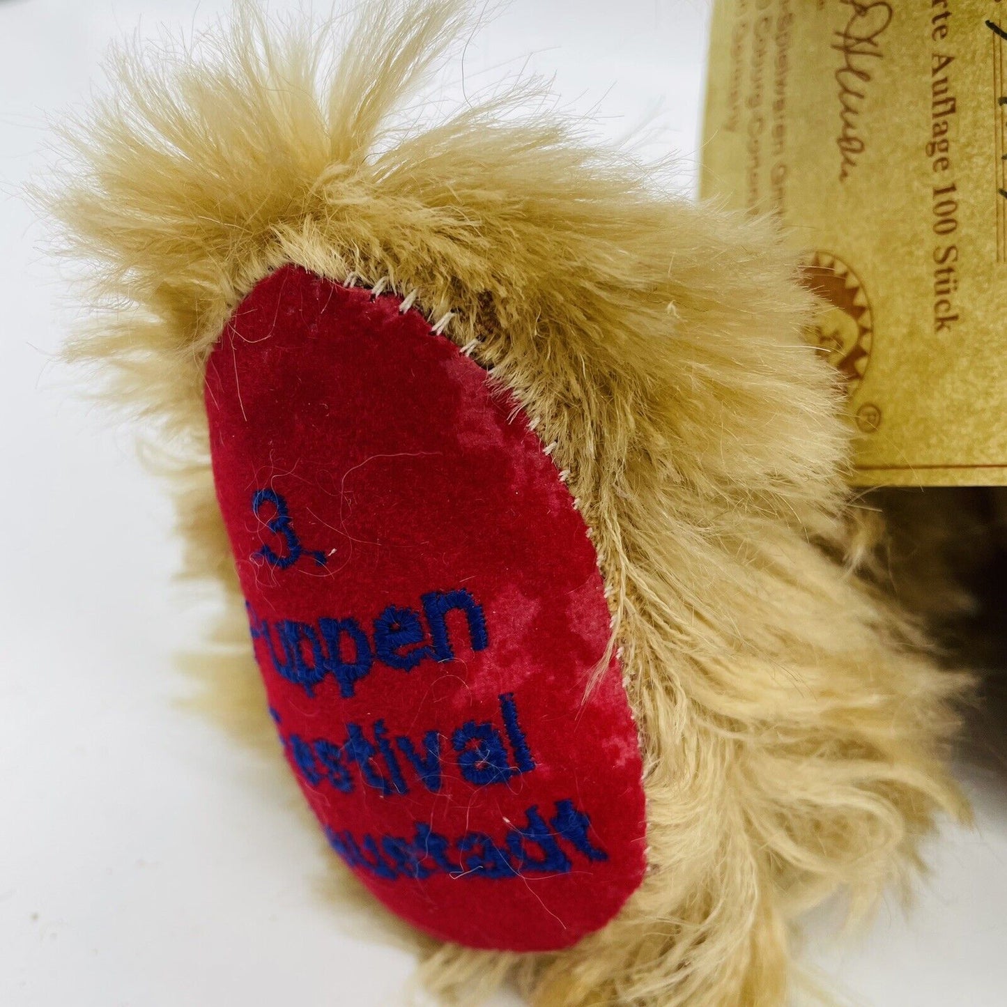 Hermann Coburg Festival Bär 1994 3. Puppenfestival limitiert 100 Mohair