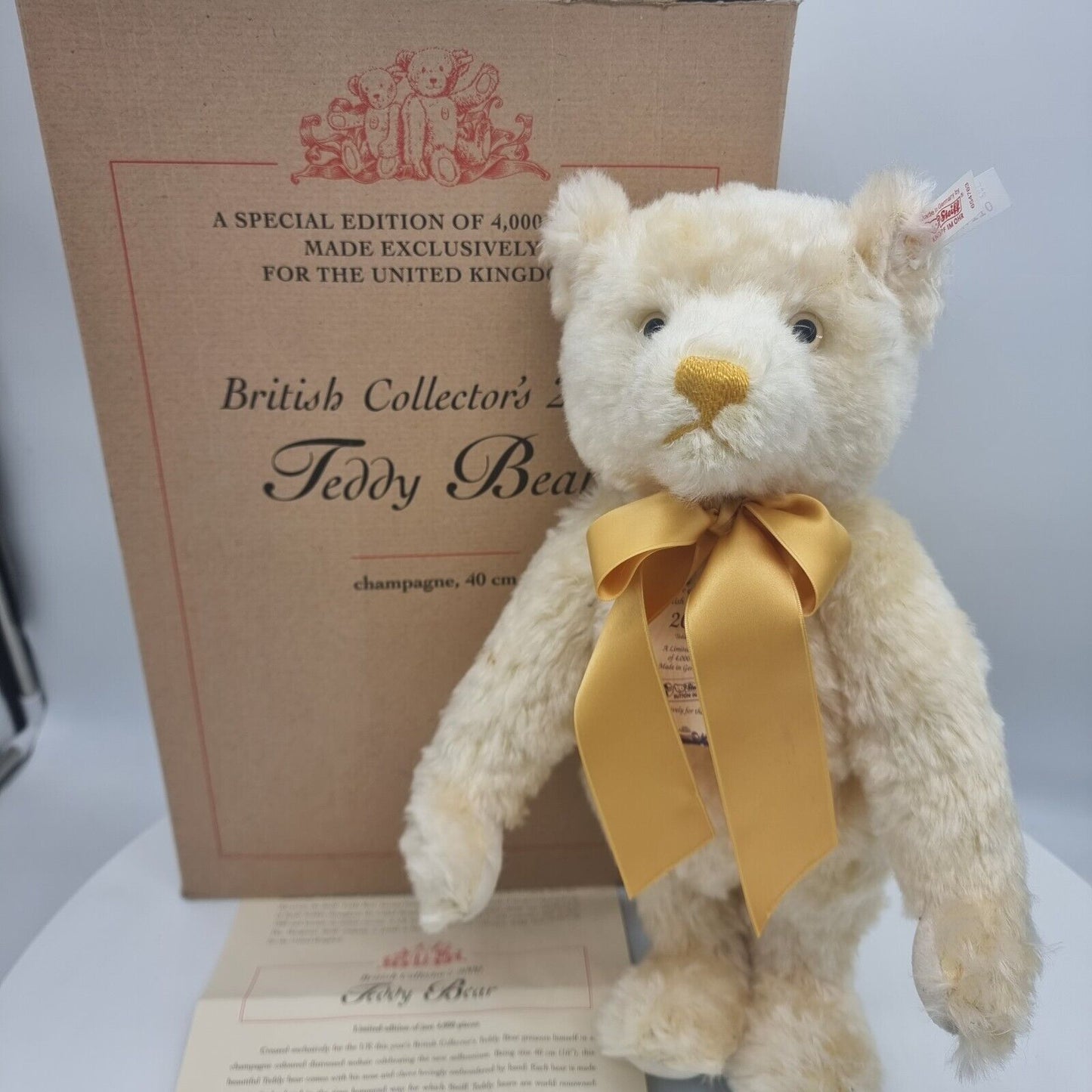 Steiff 654763 Teddybär British Collectors 35 cm Jahr 2000 limitiert 4000