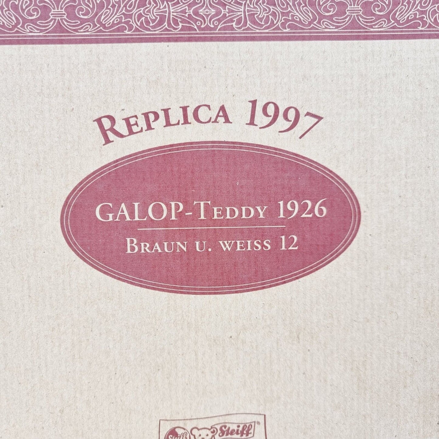 Steiff Galopp Teddy 1926 Replica - Nr. 400926 2 Teddys Zuggespann Zertifikat OVP