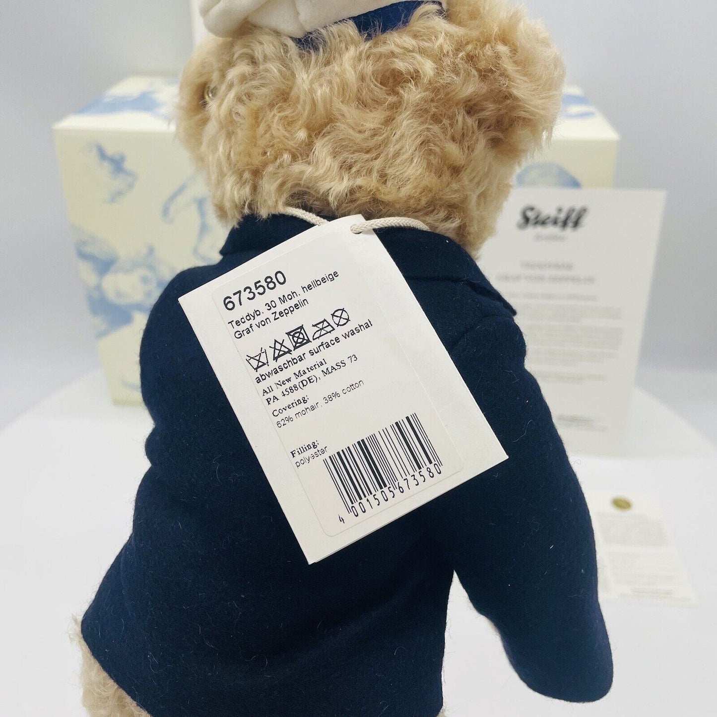 Steiff Graf von Zeppelin 673580 limitiert 1500 Stück 30cm Mohair