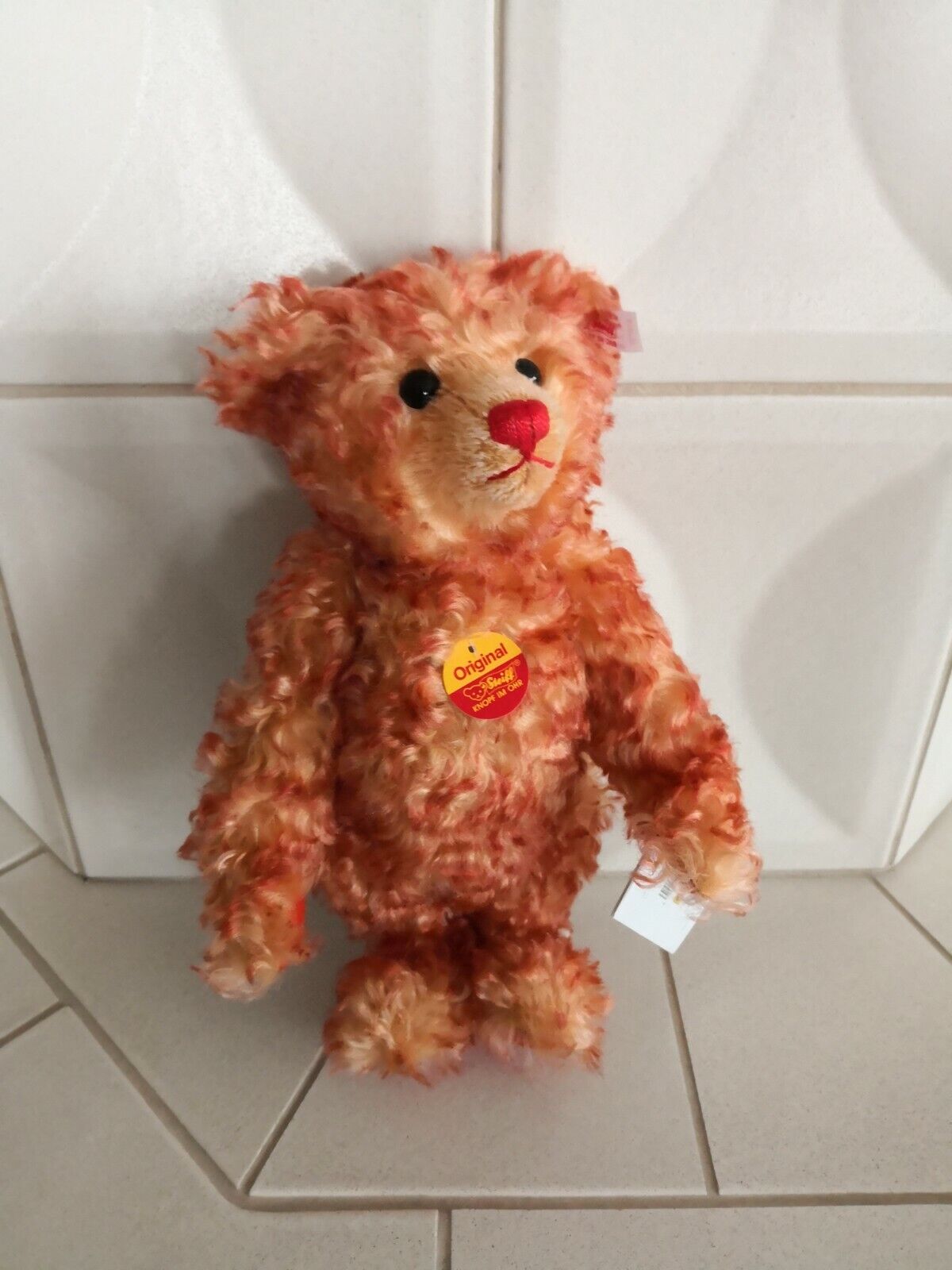Steiff 670732 "Teddy-Feuer" Deutschland Bär 2001 "Elemente" 32 cm limitiert