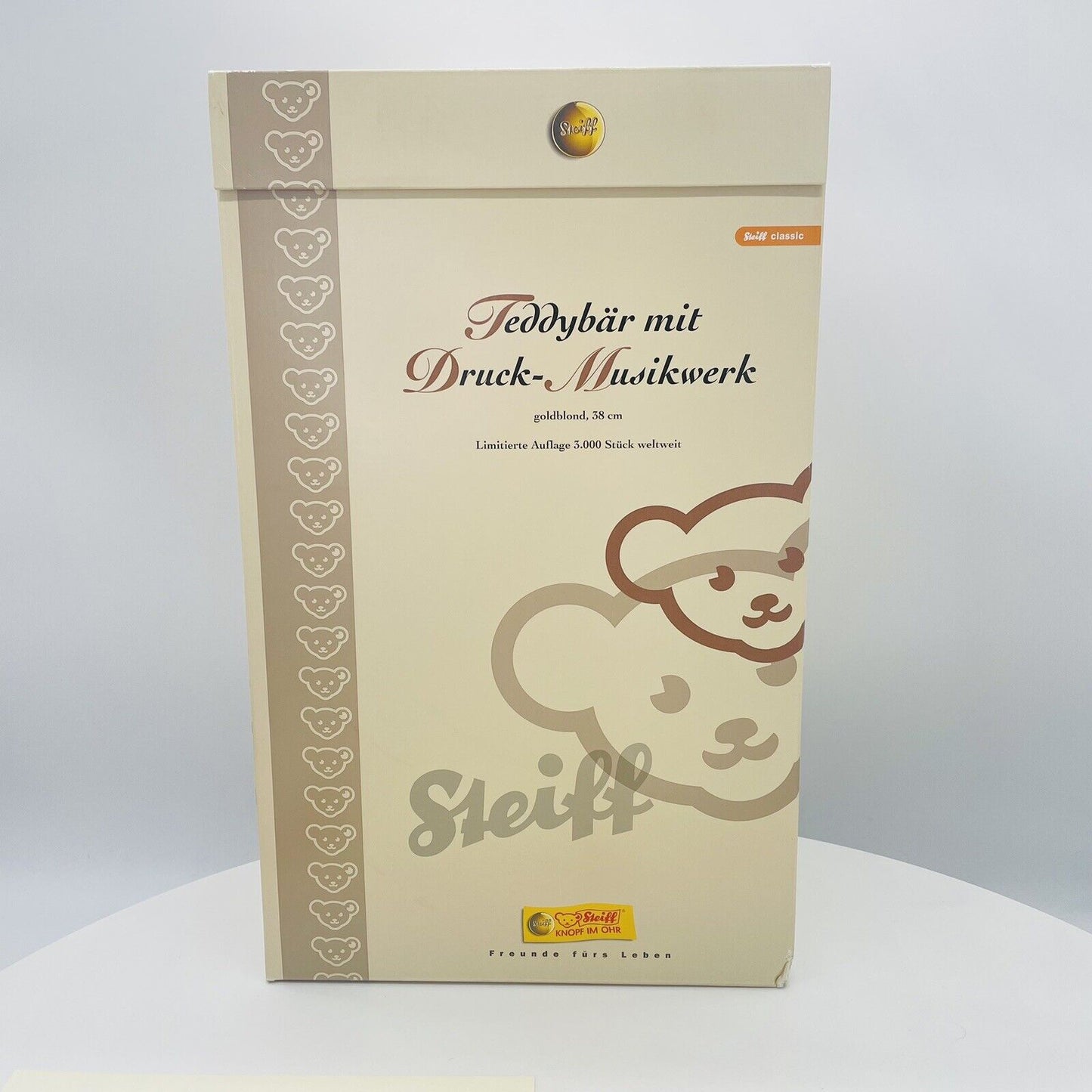 Steiff Teddybär mit Druck-Musikwerk 037160 limitiert 3000 38cm Mohair