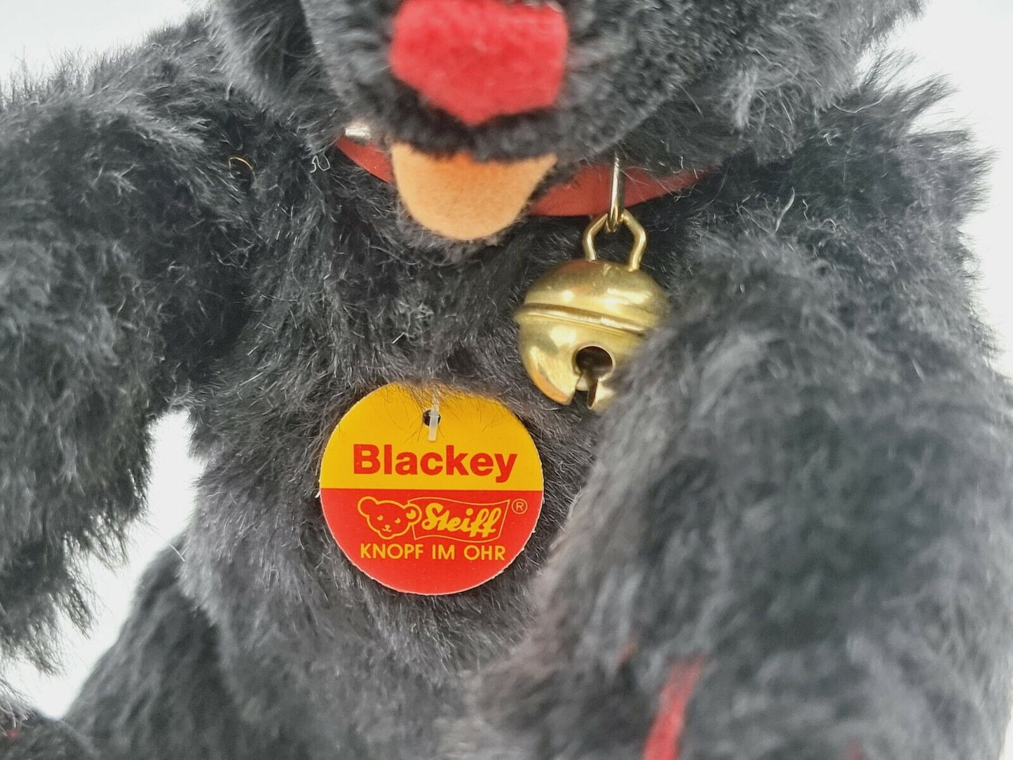 Nummer 00001 - Steiff Teddybär Baby Blackey 28cm 655333 Zertifikat Festival 1997