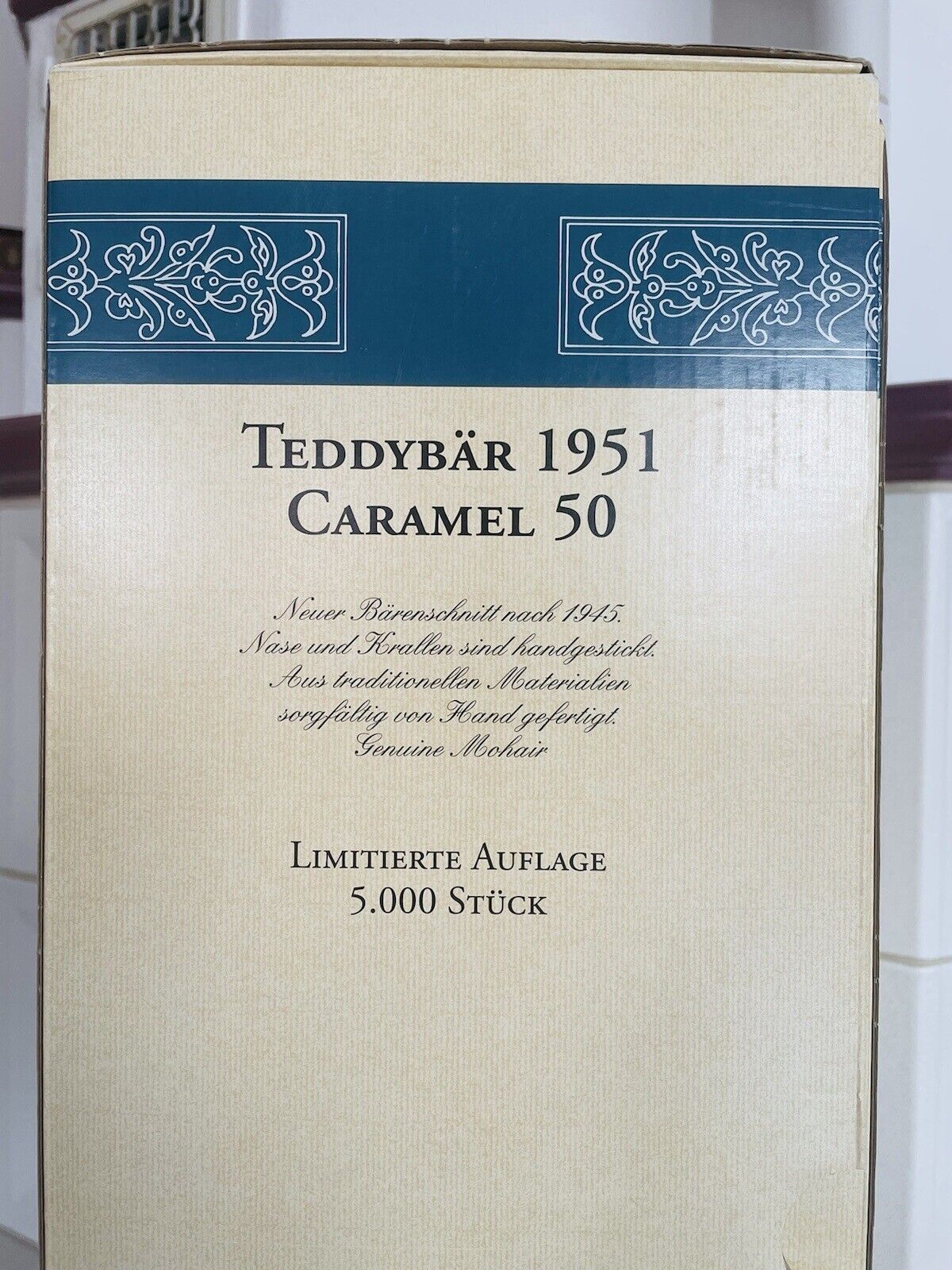 Steiff Teddybär 1951 Caramel 50 cm limitiert 408427 1996 Sammler OVP Zertifikat