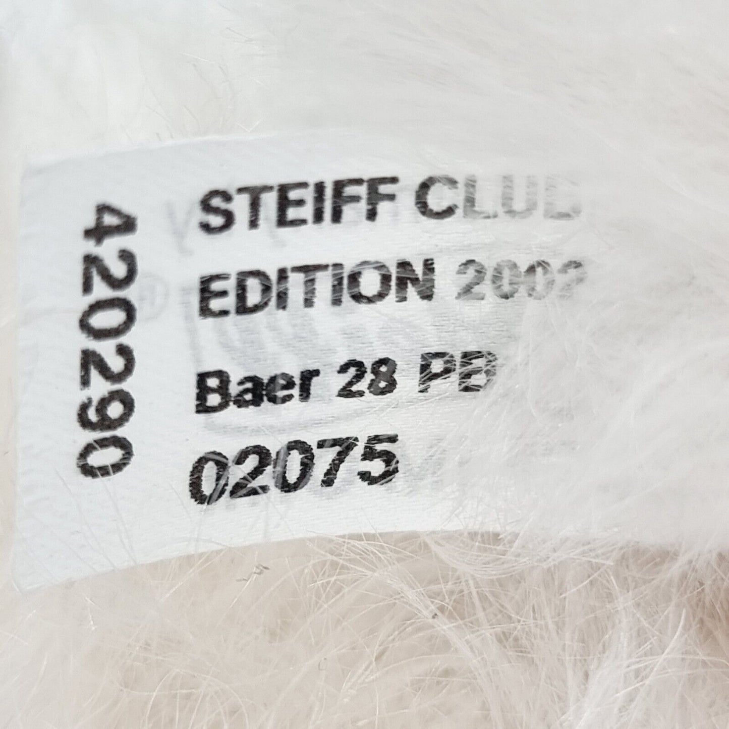 Steiff 420290 Teddybär Bär 28 PB 37 cm Club Edition 2002 / 2003
