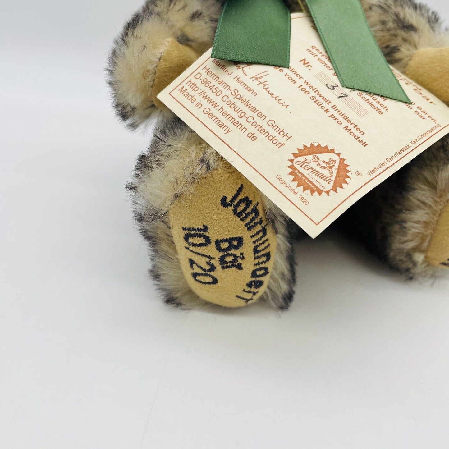 Hermann Coburg Jahrhundertbär 10/20 limitiert auf 100 Mohair
