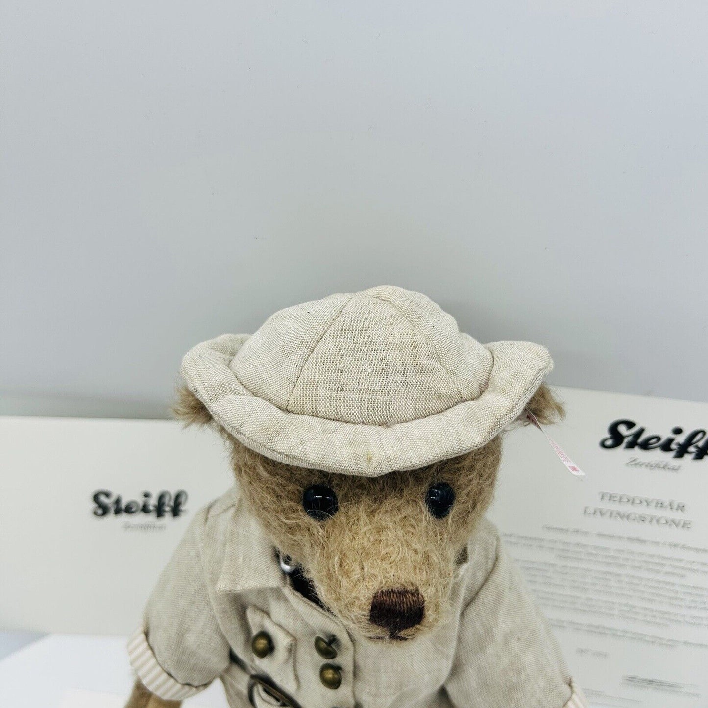 Steiff 034985 Teddybär Livingstone limitiert 1500 aus 2013 28 cm Mohair