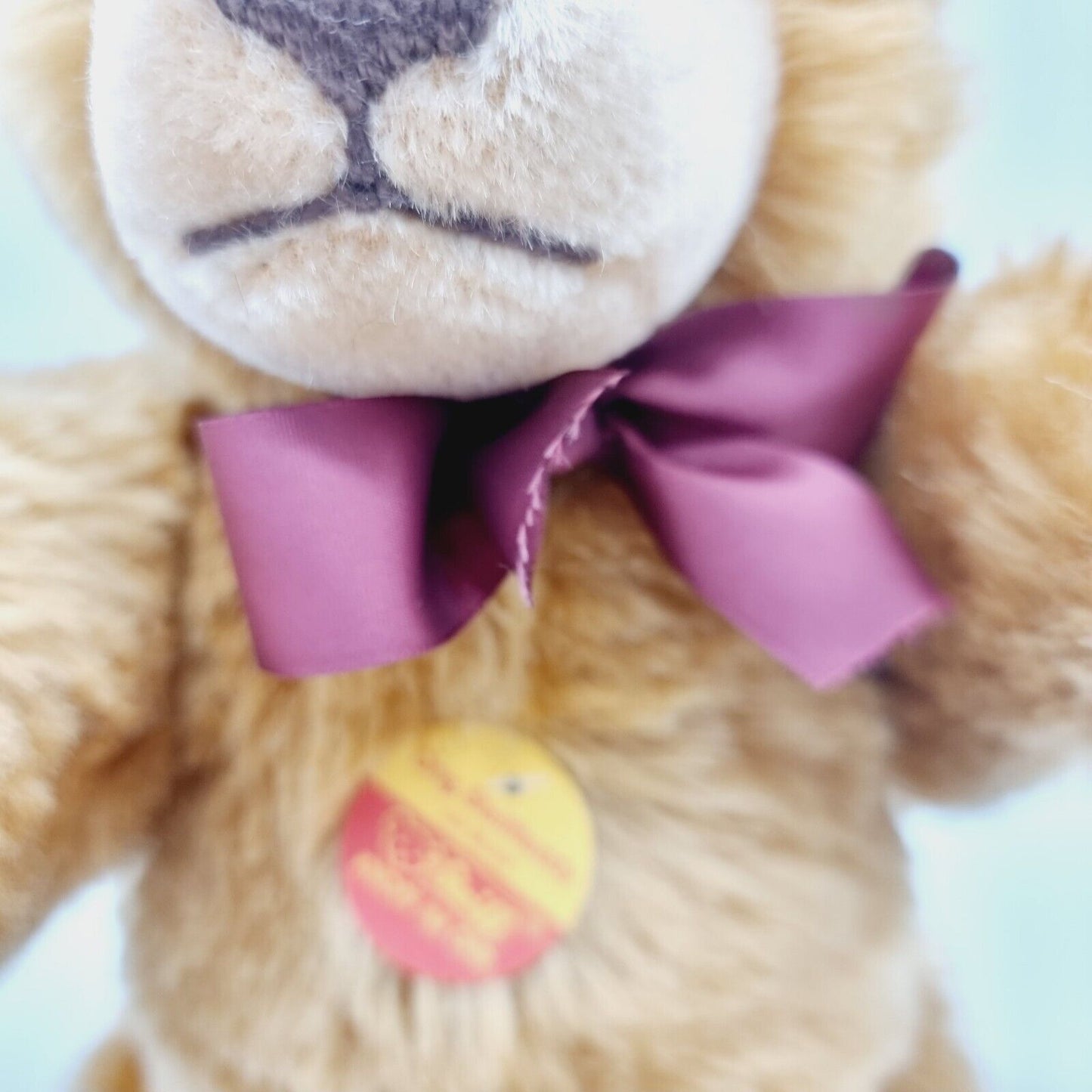 Steiff Original Steiffteddy mit Stimme 36cm Plüschteddy 011054 mit Fahne + Knopf