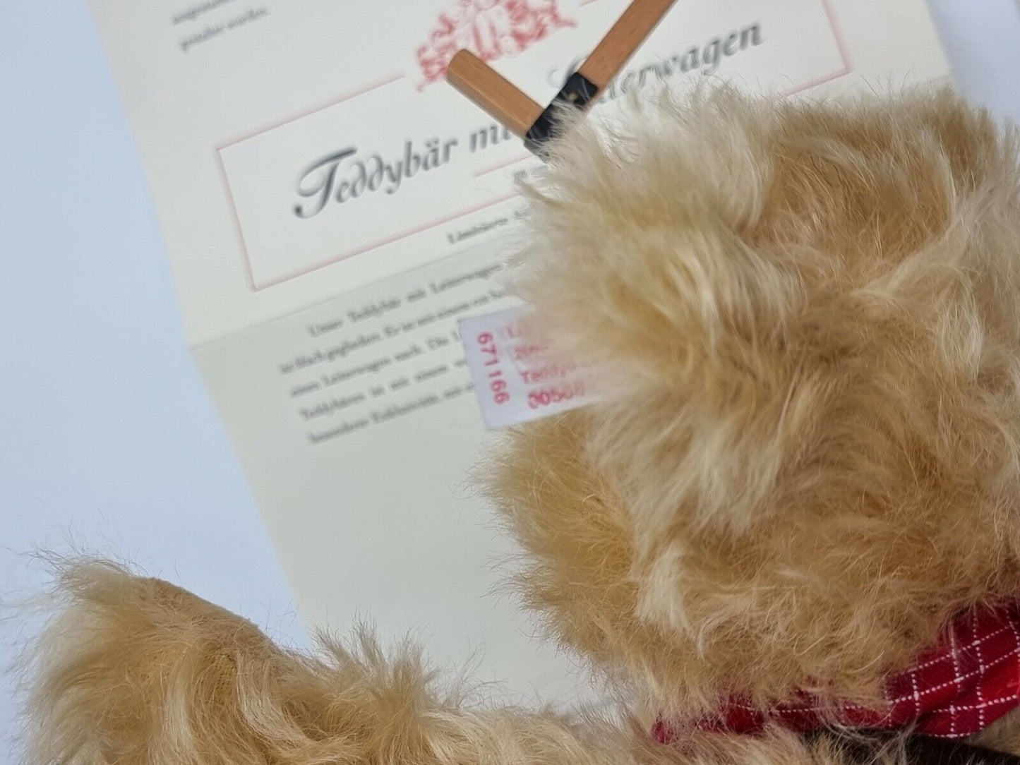 Steiff Teddybär mit Leiterwagen 30 cm 671166 limitiert Zertifikat OVP Sammler