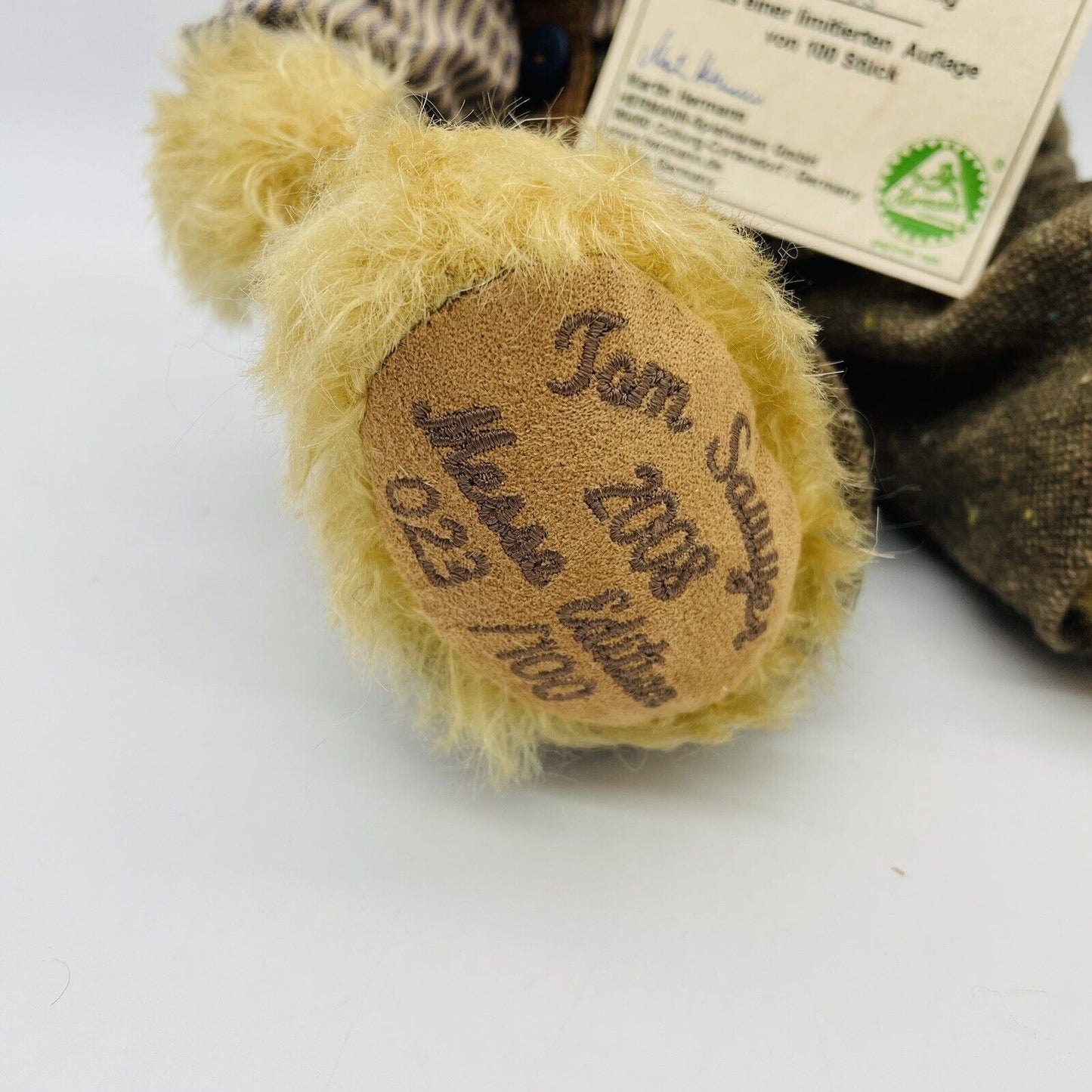 Hermann Coburg Teddybär Tom Sawyer limitiert auf 100 Stk. Mohair