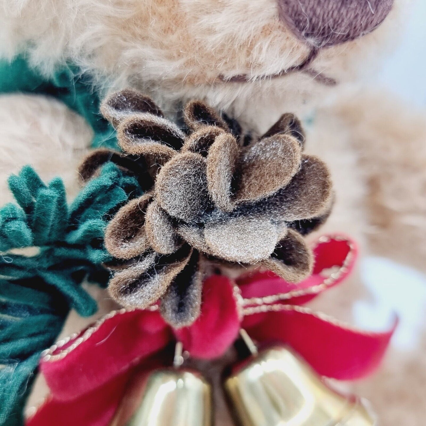 Steiff 034275 Teddybär Kiefer Weihnachten limitiert 1500 aus 2014 30 cm Mohair