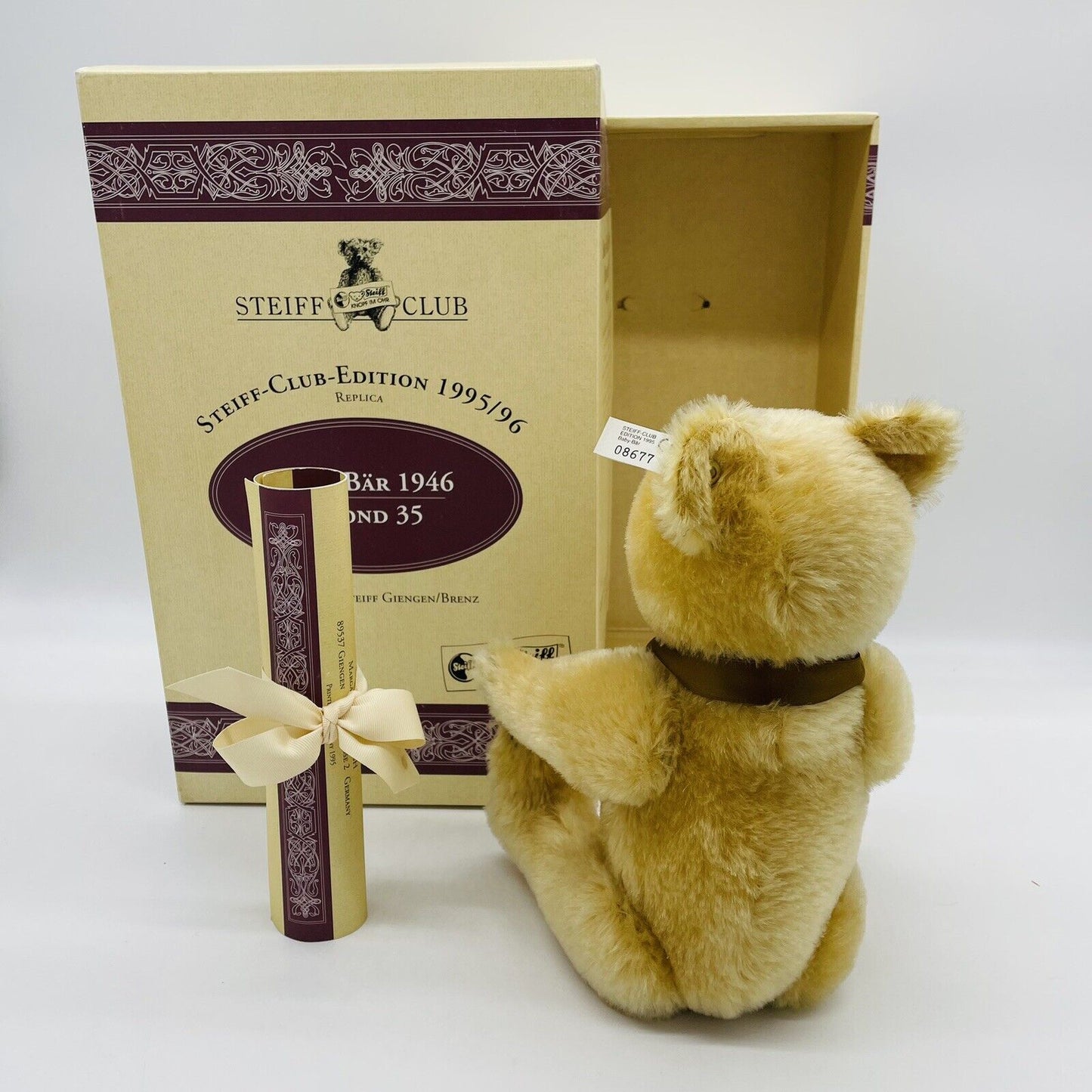 STEIFFBaby Bär 1946 Blond 35 Replica 1995/96 neuwertig OVP limitiert Zertifikat