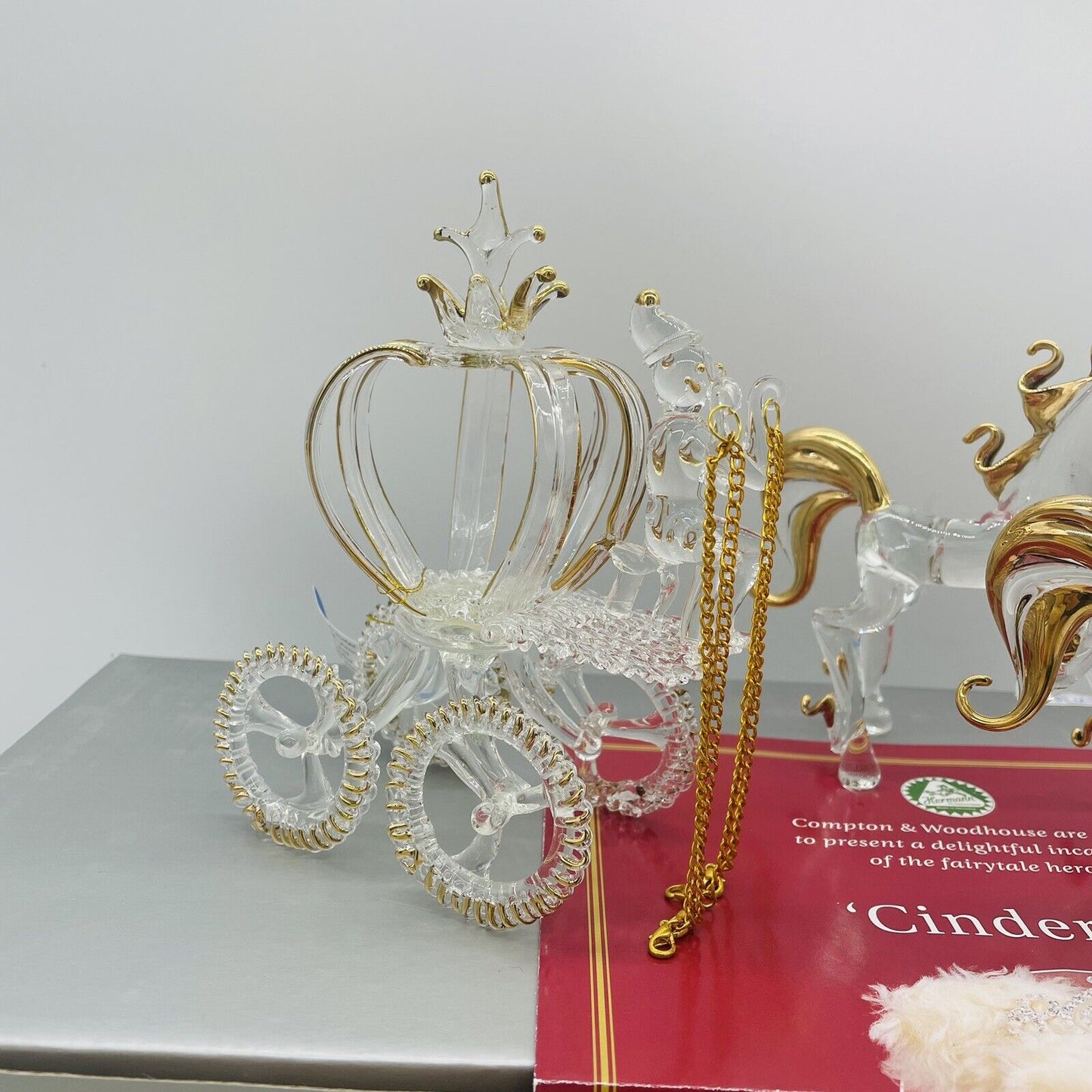 Hermann Coburg Teddybär Cinderella Aschenputtel mit Kristallkutsche lim. 495