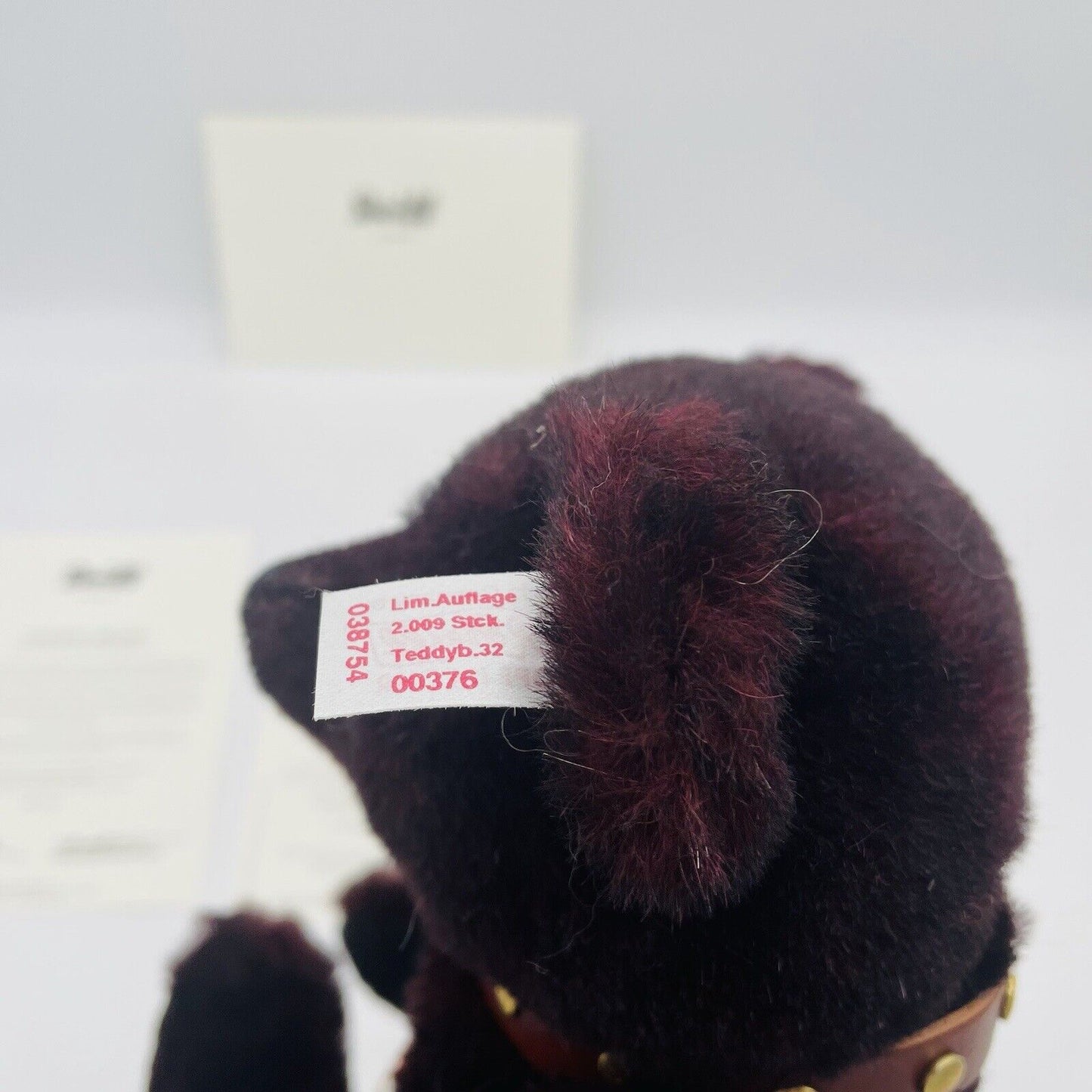 Steiff Teddybär Bordeaux 038754 limitiert 2009 aus 2009 32cm Mohair