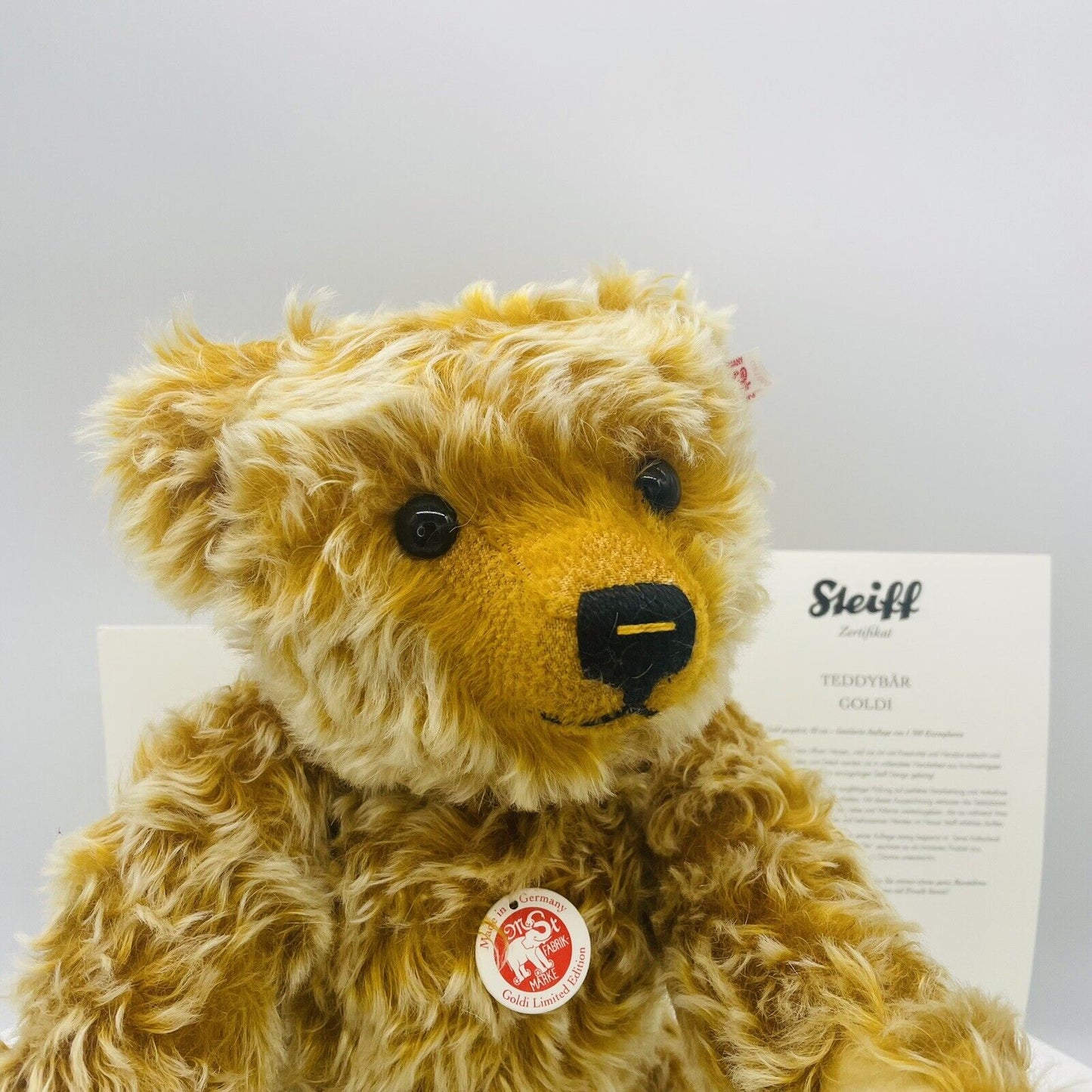 Steiff Teddybär Goldi Replica 021060 limitiert 1500 42cm Mohair