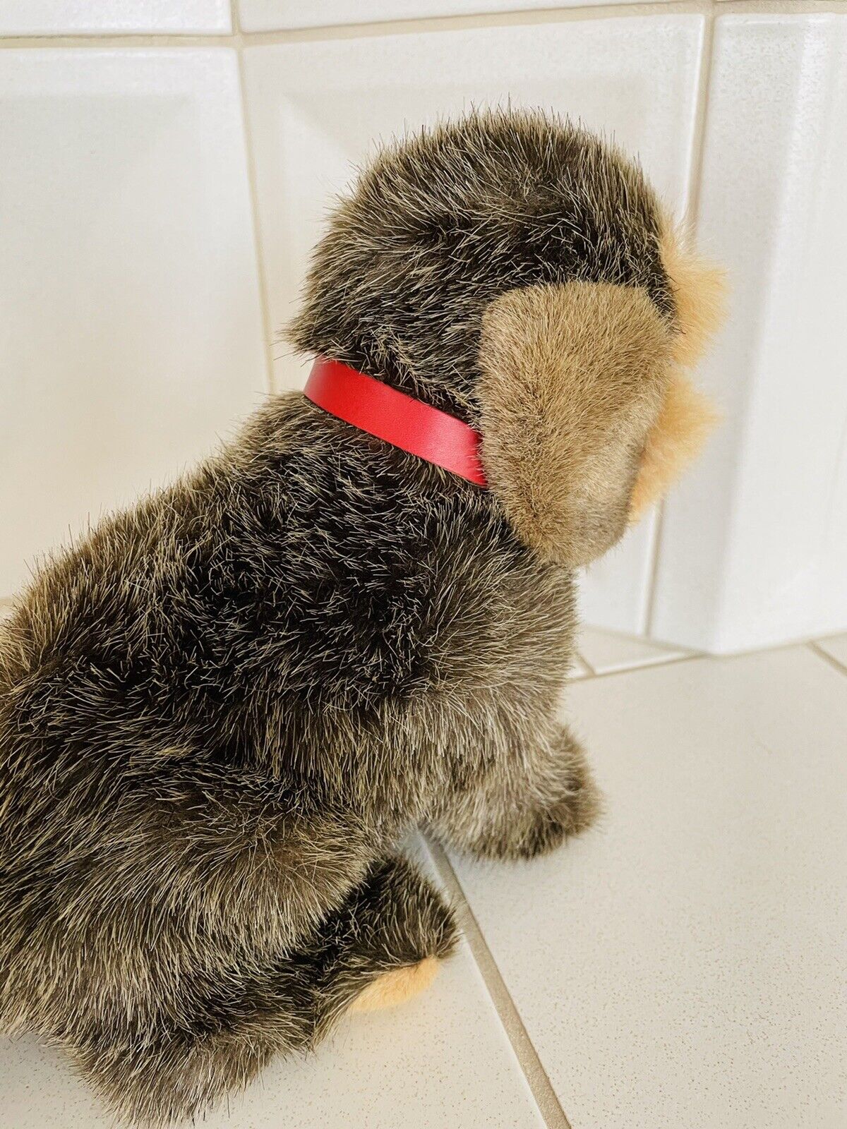 Steiff - Bobby Hund 25 cm EAN 078699 Knopf Fahne Brustschild **Neu** Tier Sammle