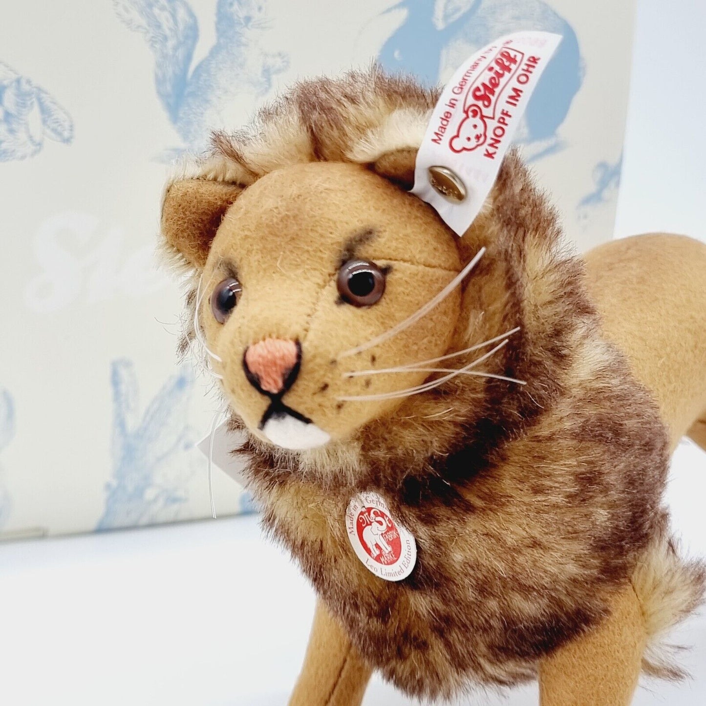 Steiff Löwe LEO Filzlöwe 21 cm groß hellbraun stehend 035098 limitierte Auflage