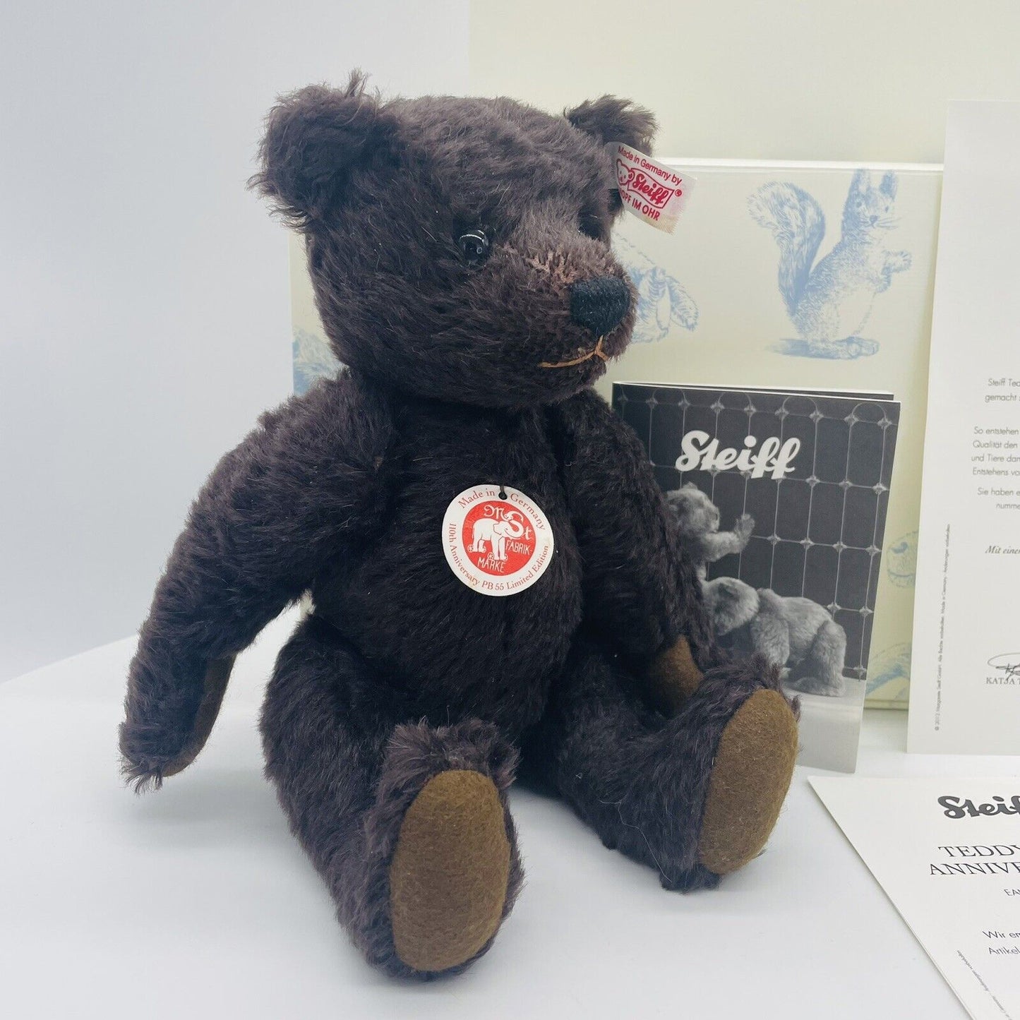 Steiff Teddybär 110th Anniversary PB 55 036293 limitiert 1902 aus 2012 26cm