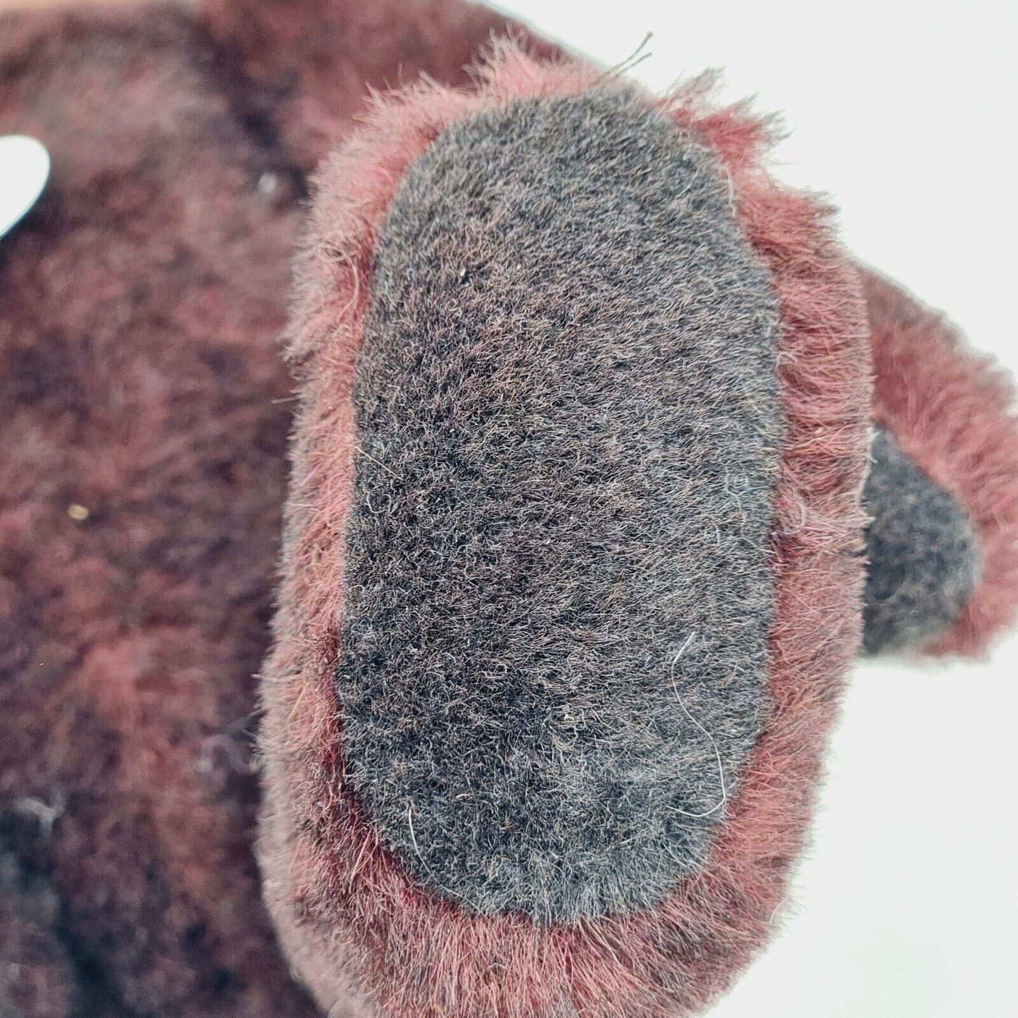 Steiff 038754 Teddybär bordeaux rot mit Halsband und Brummstimme 32 cm limitiert
