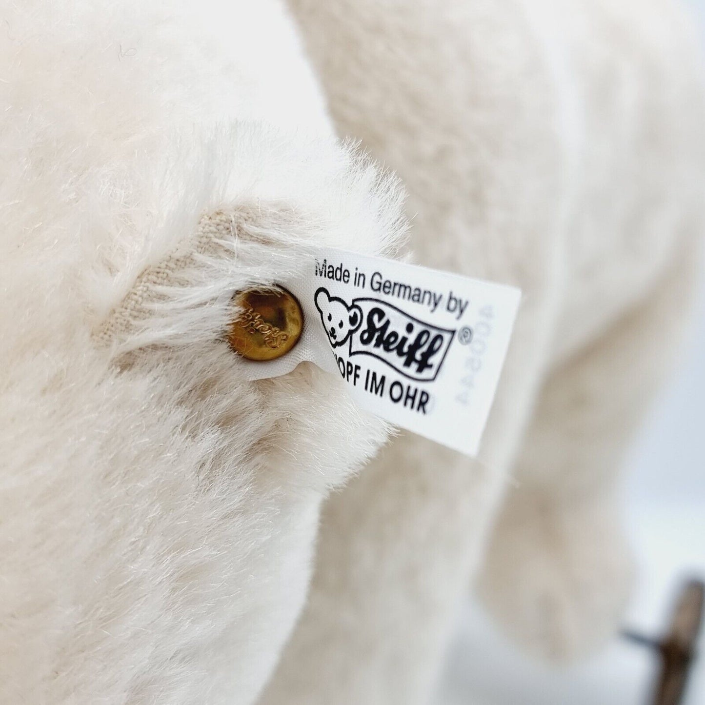 Steiff 400544 Polarbär auf Rädern limitiert 1000 aus 2006 Mohair 43 cm