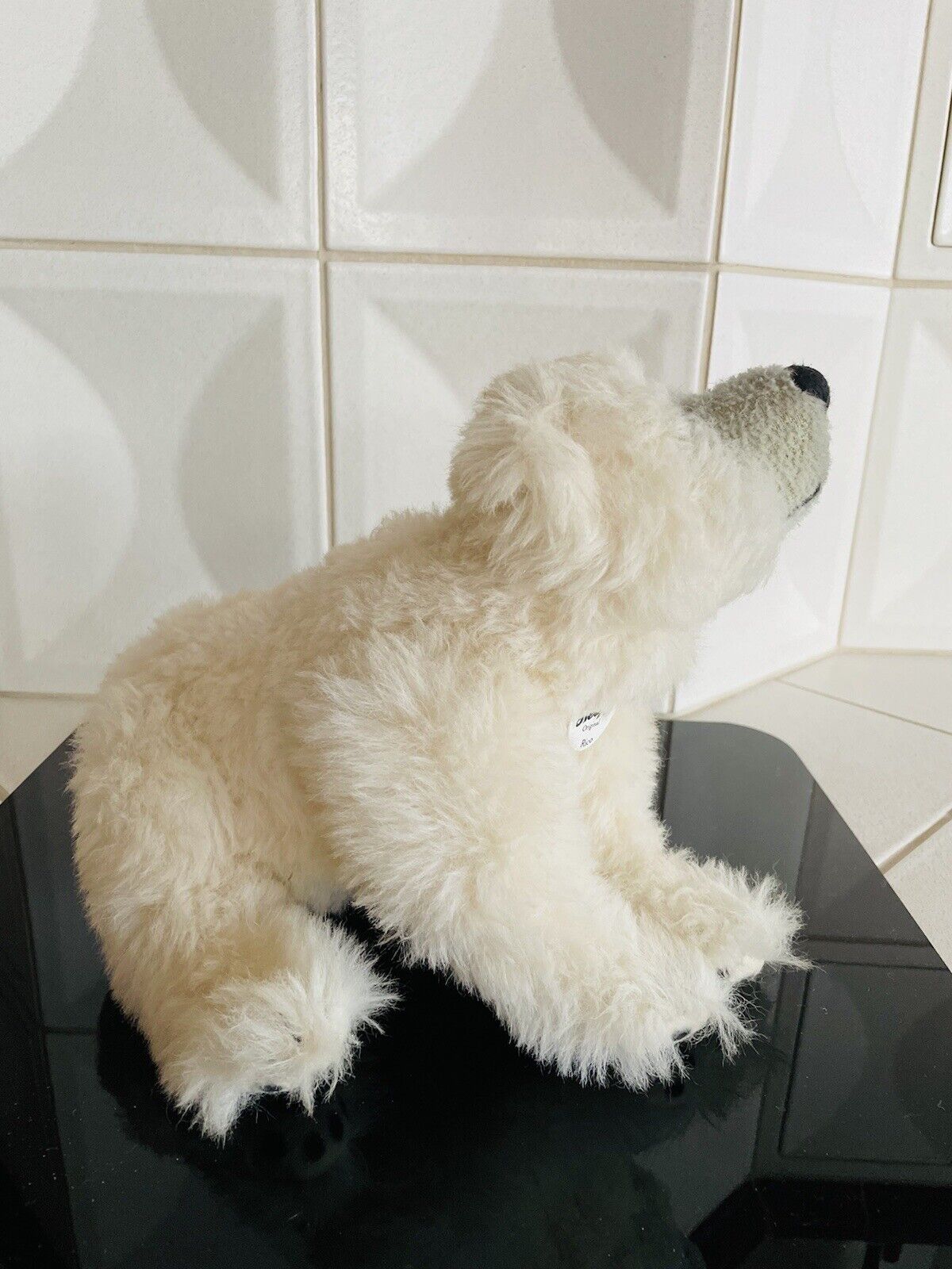 Steiff Original Rico Eisbär Plüsch inkl. Brustschild, Fahne und Knopf 040405