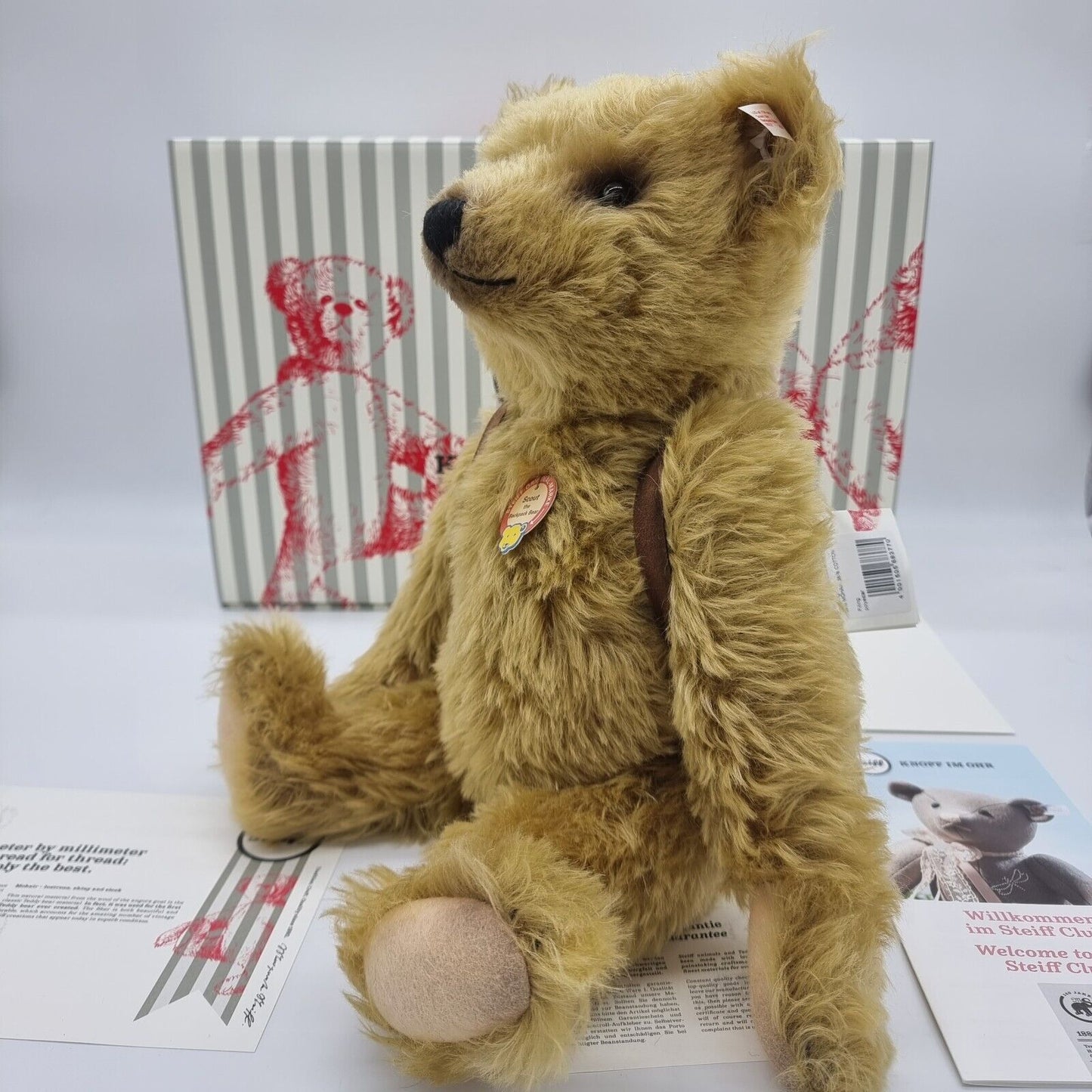 Steiff Scout the Backpack Bear 683770 42 cm Schulrucksack limitiert OVP