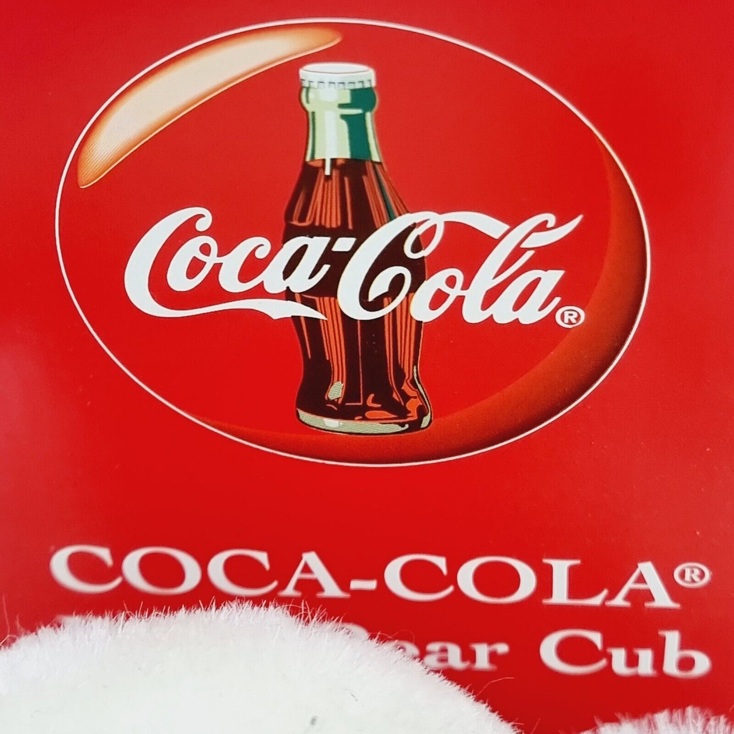 Steiff 666032 Coca-Cola Polar Bear Cub weiß mit roter OVP limitiert Jahr 2000