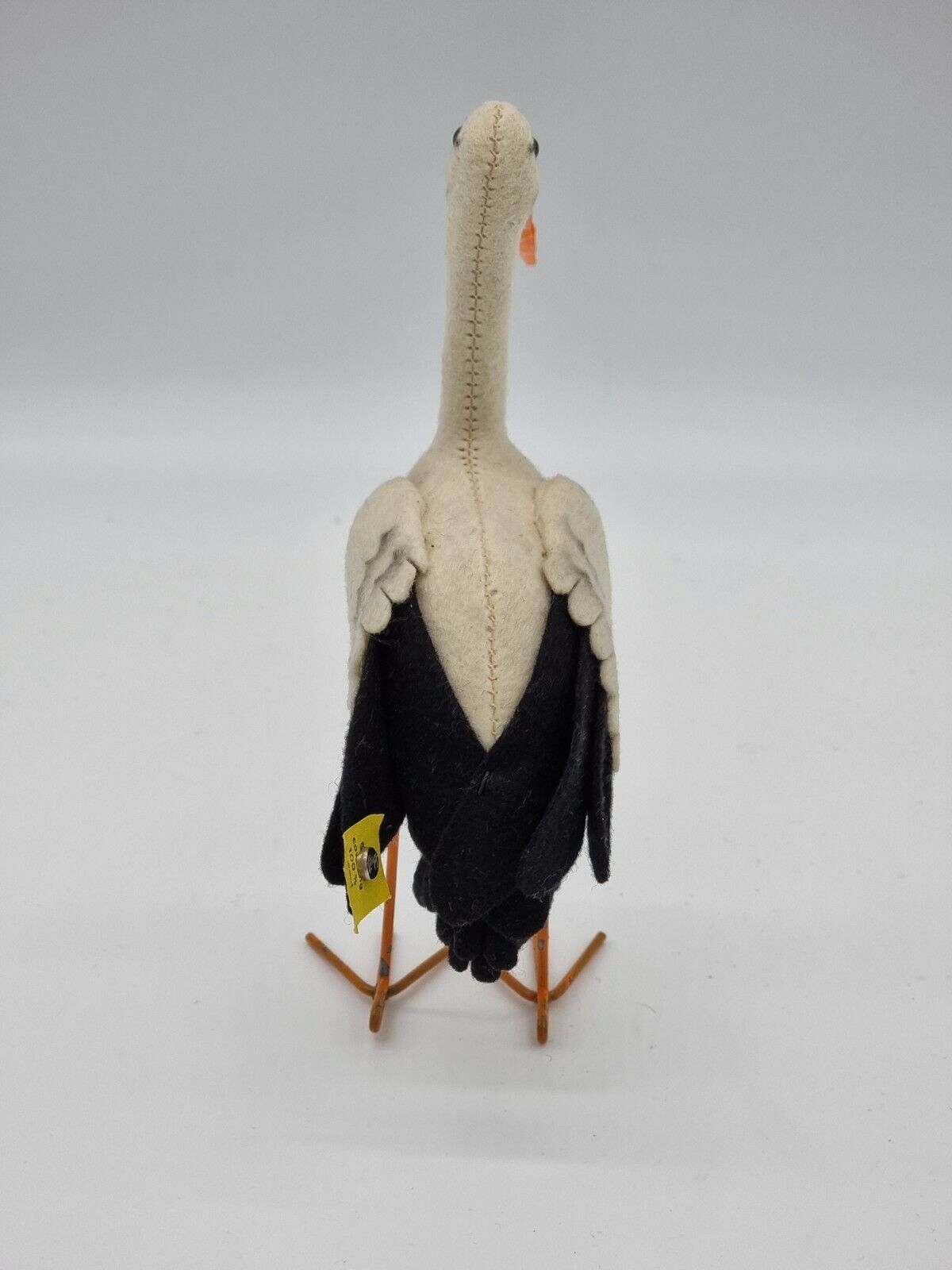 Steiff Storch Adebar 1961 - 1967 Tier Filz 17 cm 1017,00 Knopf Fahne Schild KFS