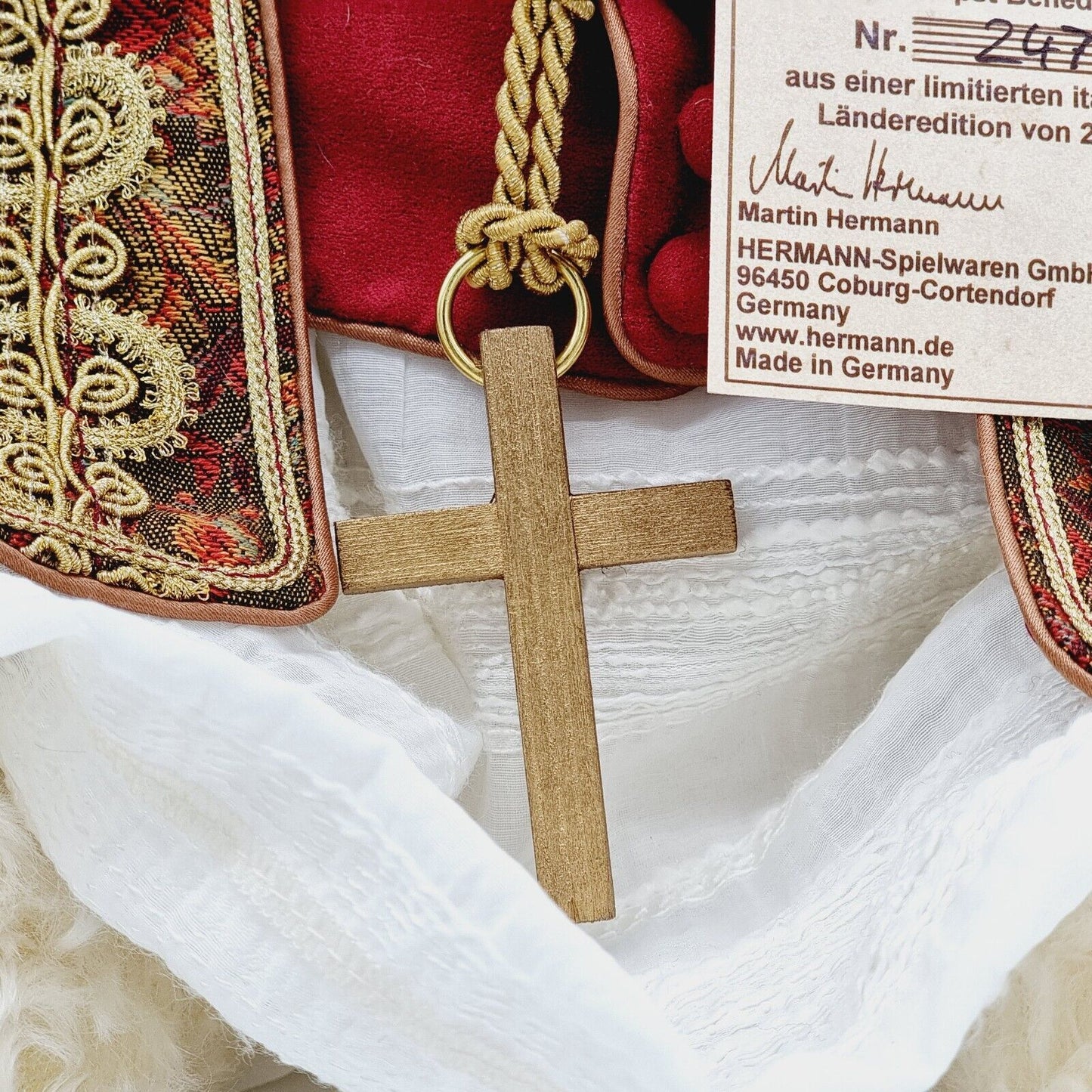 Hermann Coburg Teddybär Papst Benedikt XVI Ratzinger limitiert 265 42 cm