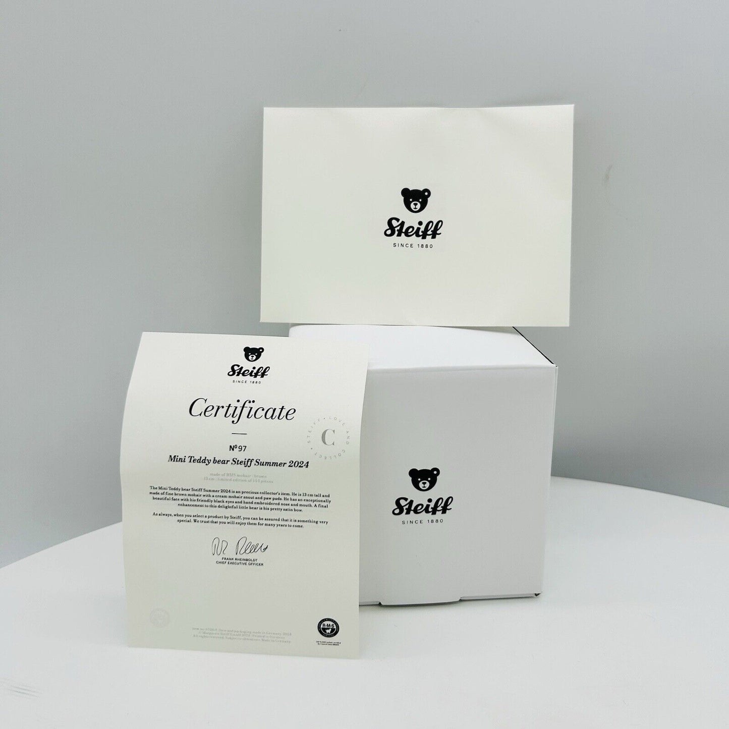 Steiff 675164 Teddybär Mini Steiff Sommer 2024 limitiert 144 13 cm Mohair