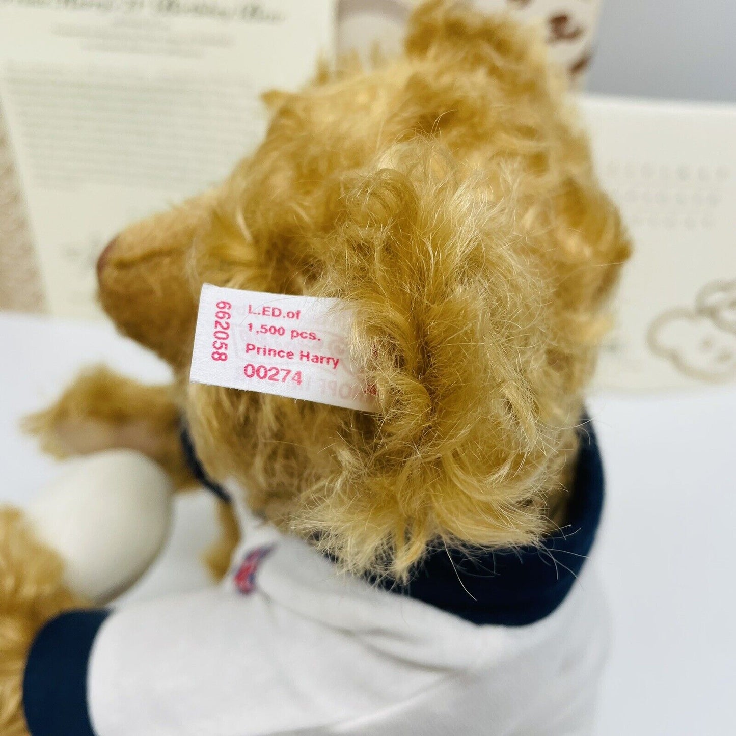 Steiff Prince Harry's 21st Birthday Bear 662058 limitiert 1500 für Peter Jones
