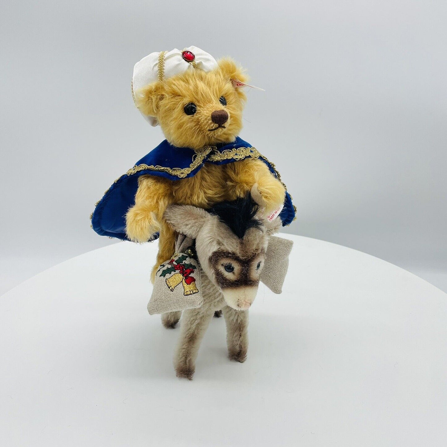 Steiff Teddy mit Eselchen 670886 limitiert 3000 aus 2001 21cm Mohair